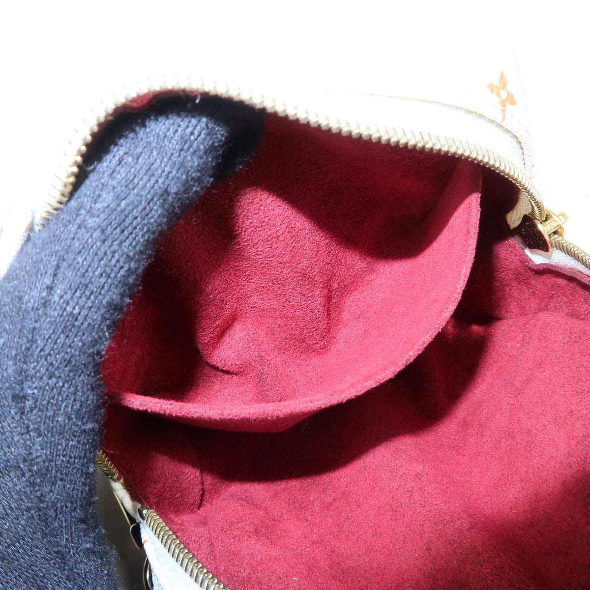 Louis Vuitton Monogram Multicolor Trousse Wapity Pouch Blanc M58033
