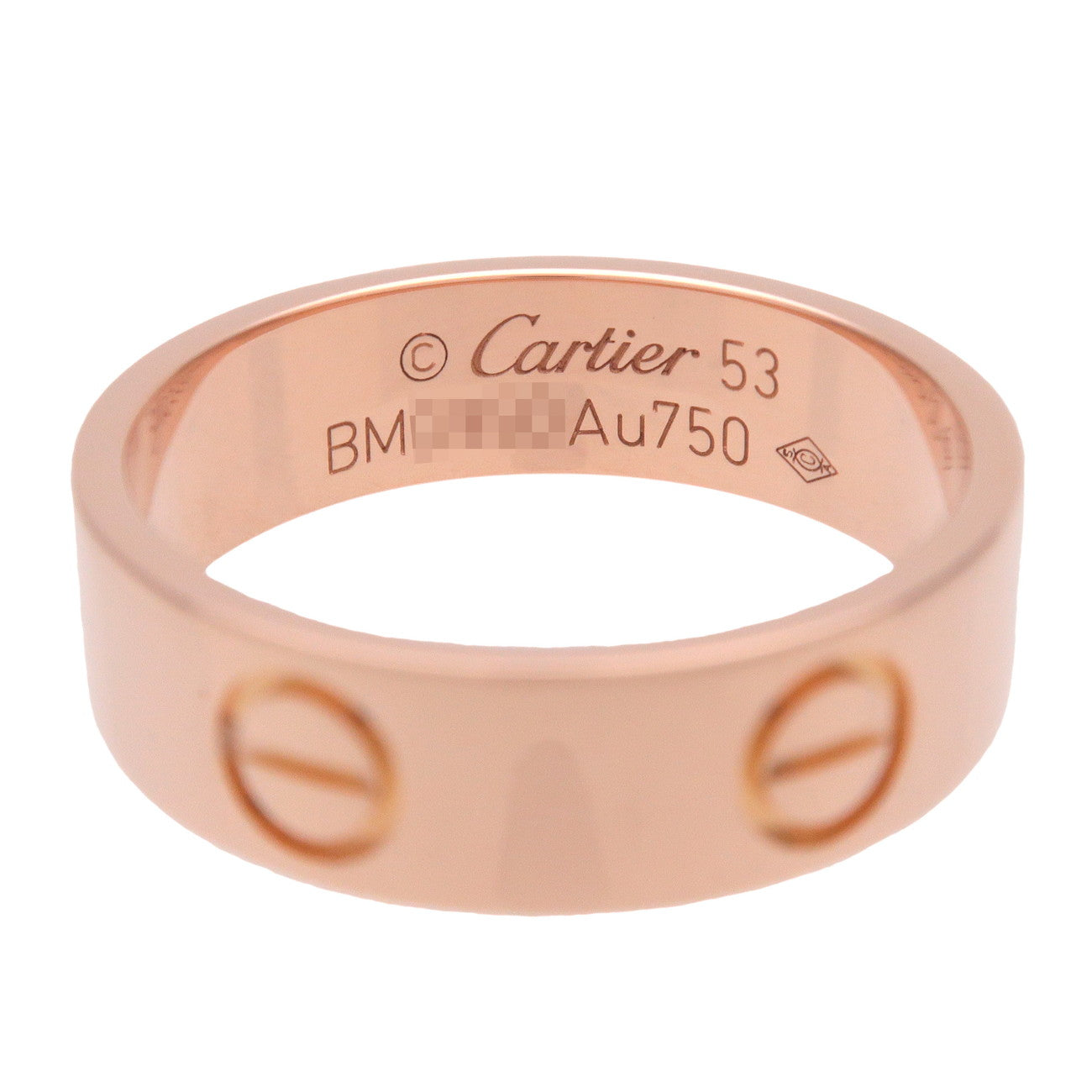 Cartier Love Ring K18 750RG Rose Gold #53 US6.5 EU53 HK14