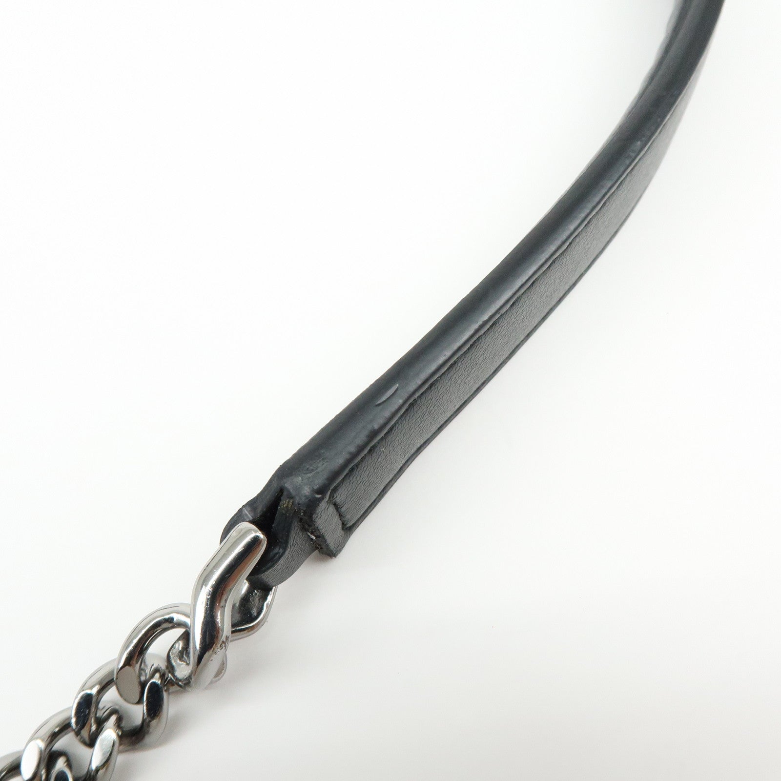 STELLA MCCARTNEY Polyester Chain Shoulder Bag Crossbody Bag Black