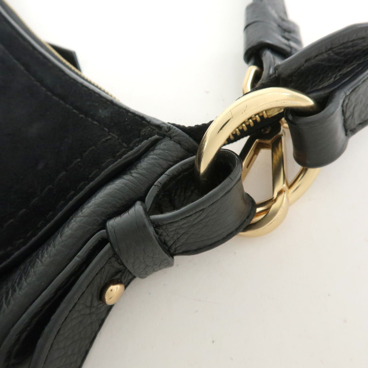 Chloe See By Chloe Joan Suede Leather 2Way Bag Shoulder Bag Black