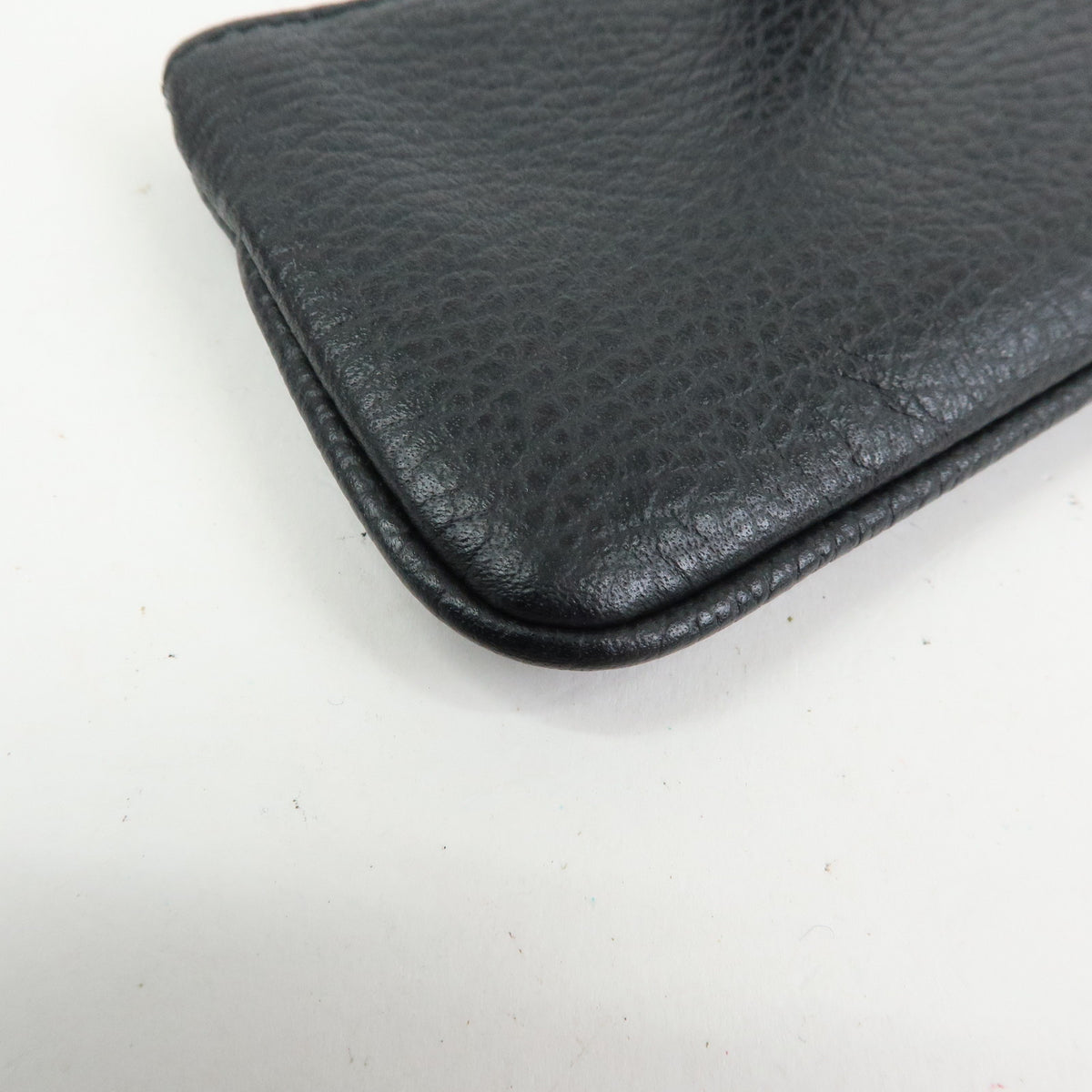 GUCCI Leather Key Case Coin Case Black 368879