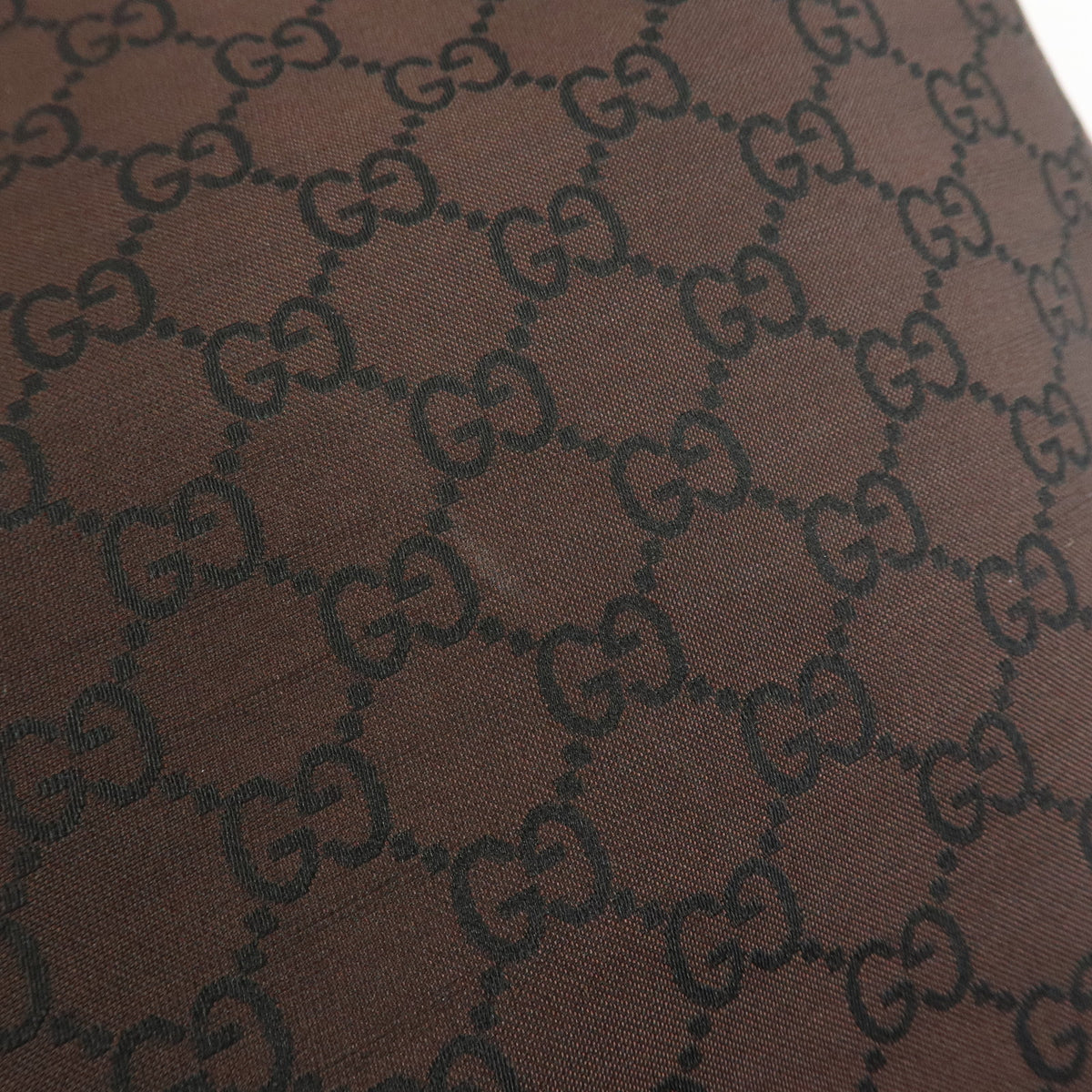 GUCCI GG Nylon Leather Tote Bag Shoulder Bag Brown 269123