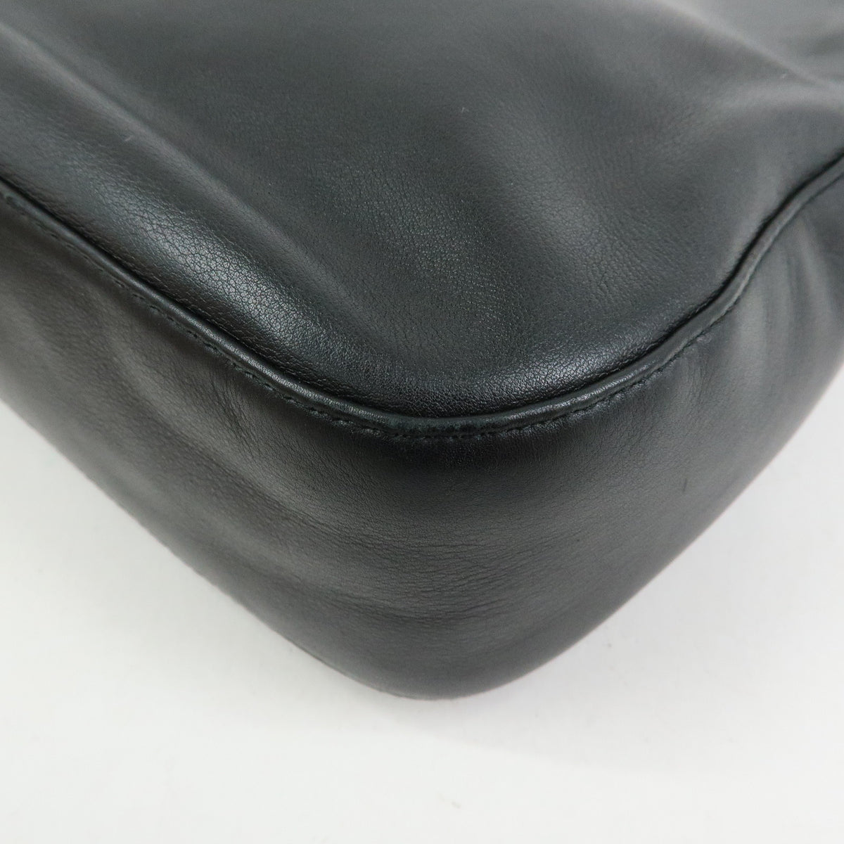 Christian Dior Malice Pearl Leather Shoulder Bag Hand Bag Black