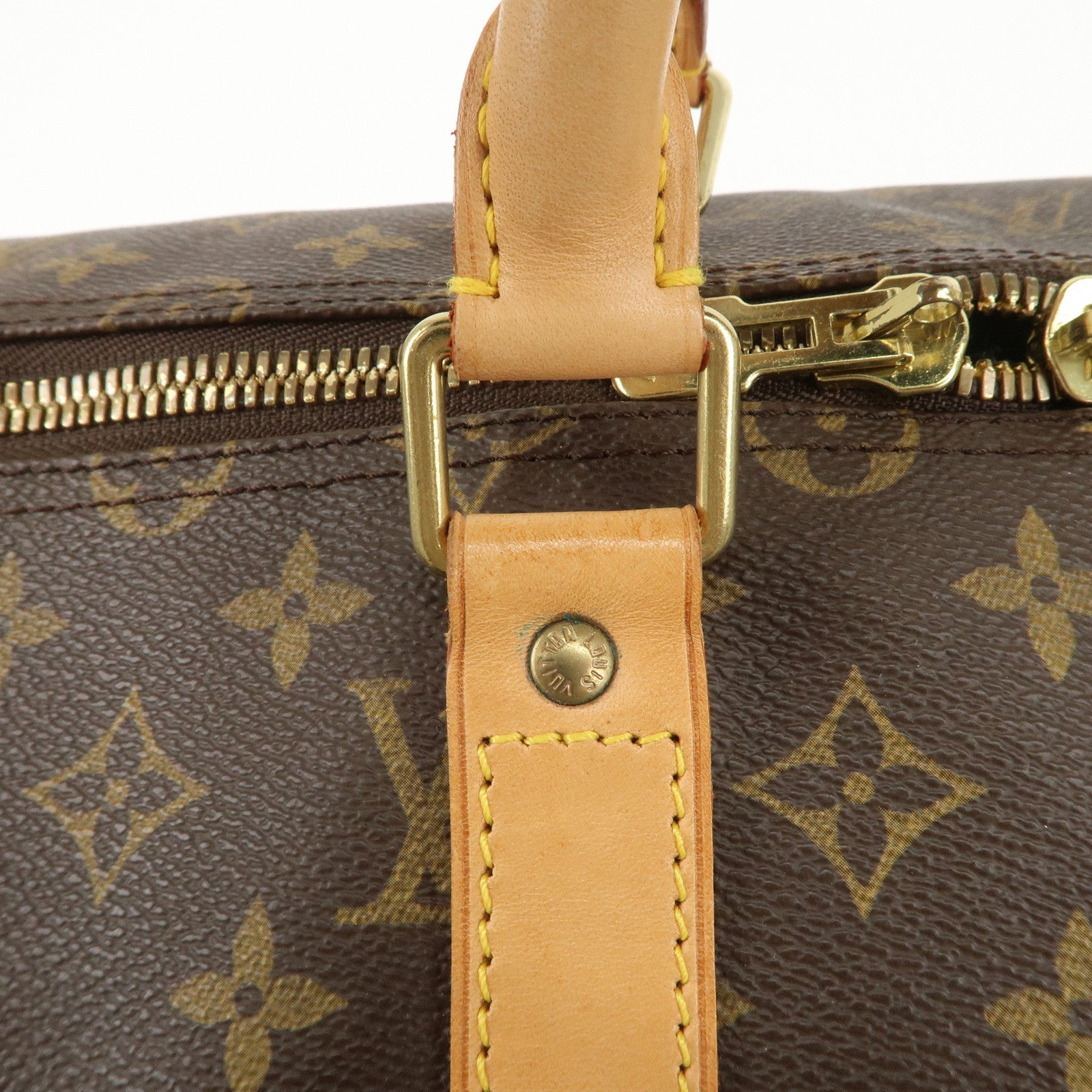 Louis Vuitton Monogram Keep All Bandouliere 55 Bag Brown M41414 Used