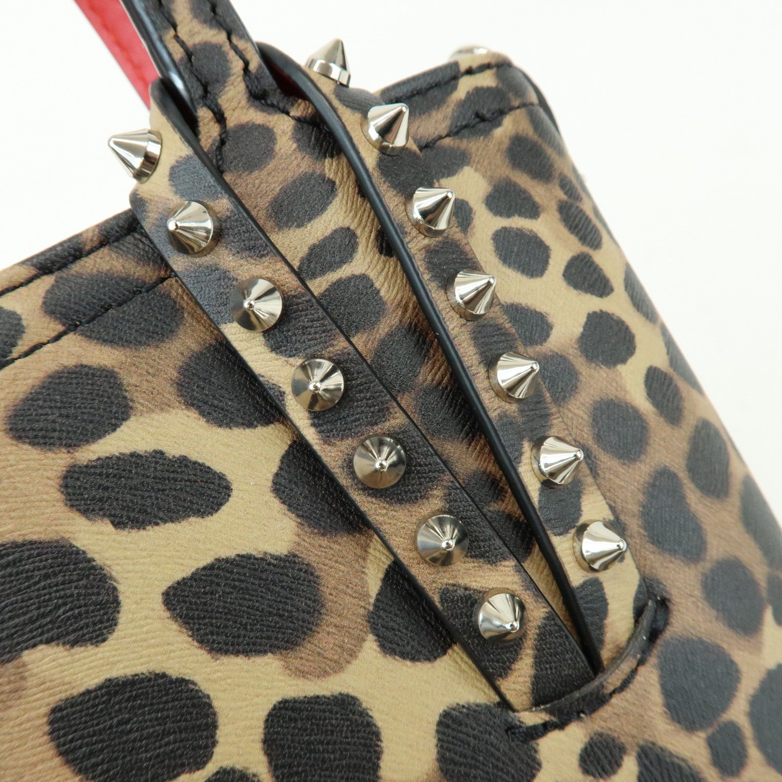 Christian Louboutin PVC Leopard 2Way Bag Hand Bag Shoulder Bag