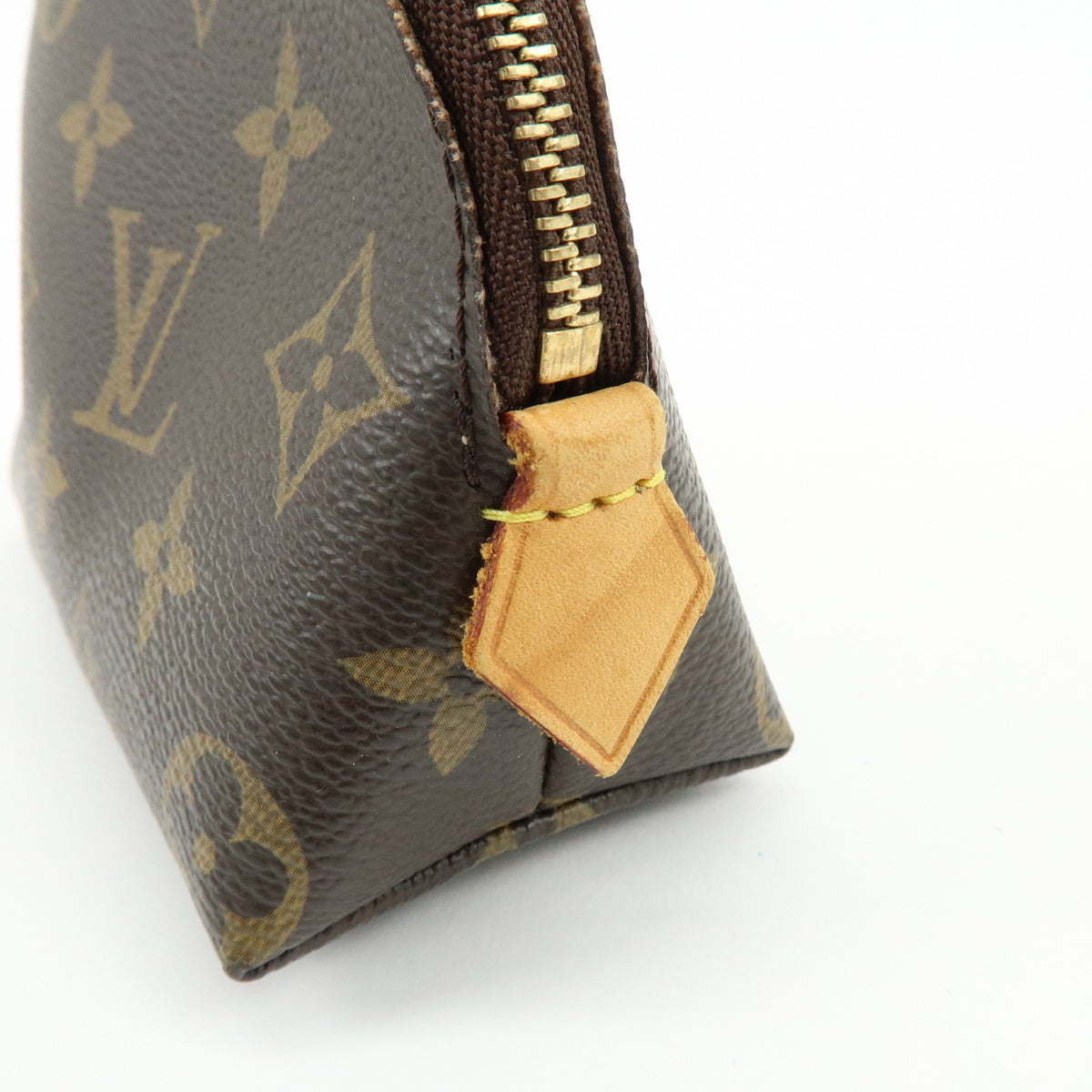 Louis Vuitton Monogram Pochette Cosmetic PM Pouch Brown M47515