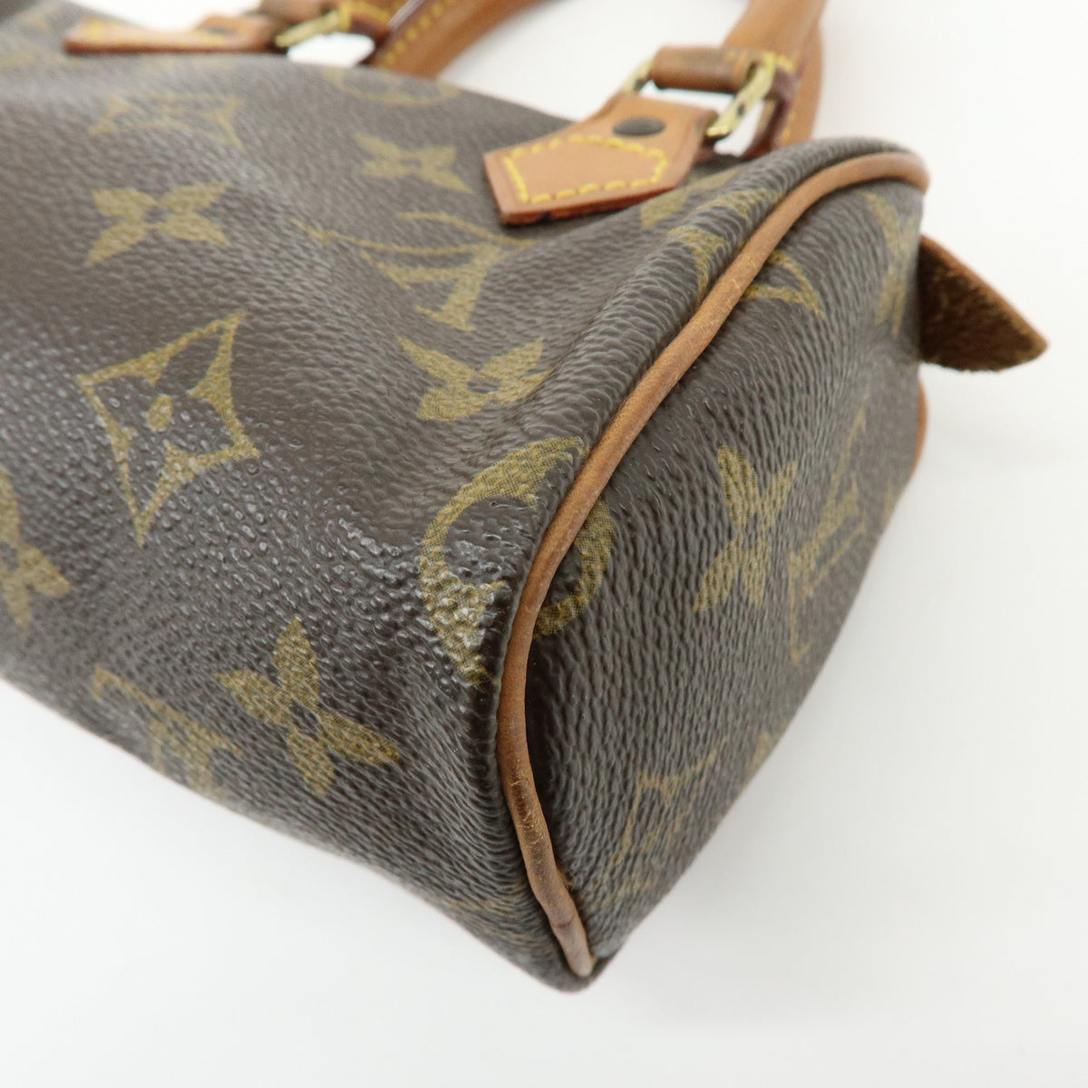 Louis Vuitton Monogram Mini Speedy Hand Bag Brown M41534