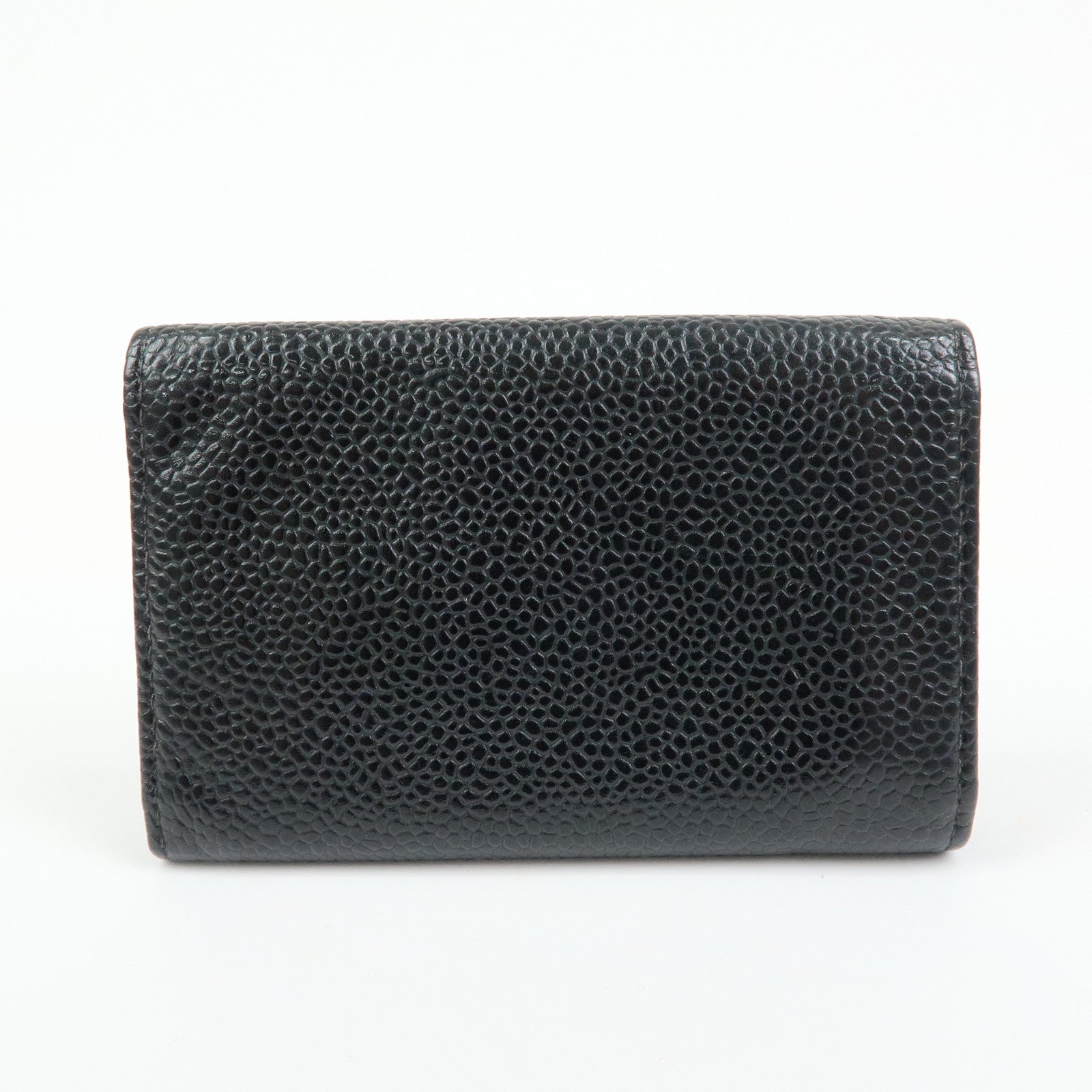 CHANEL COCO Mark Cavierskin Key Case Key Holder Black