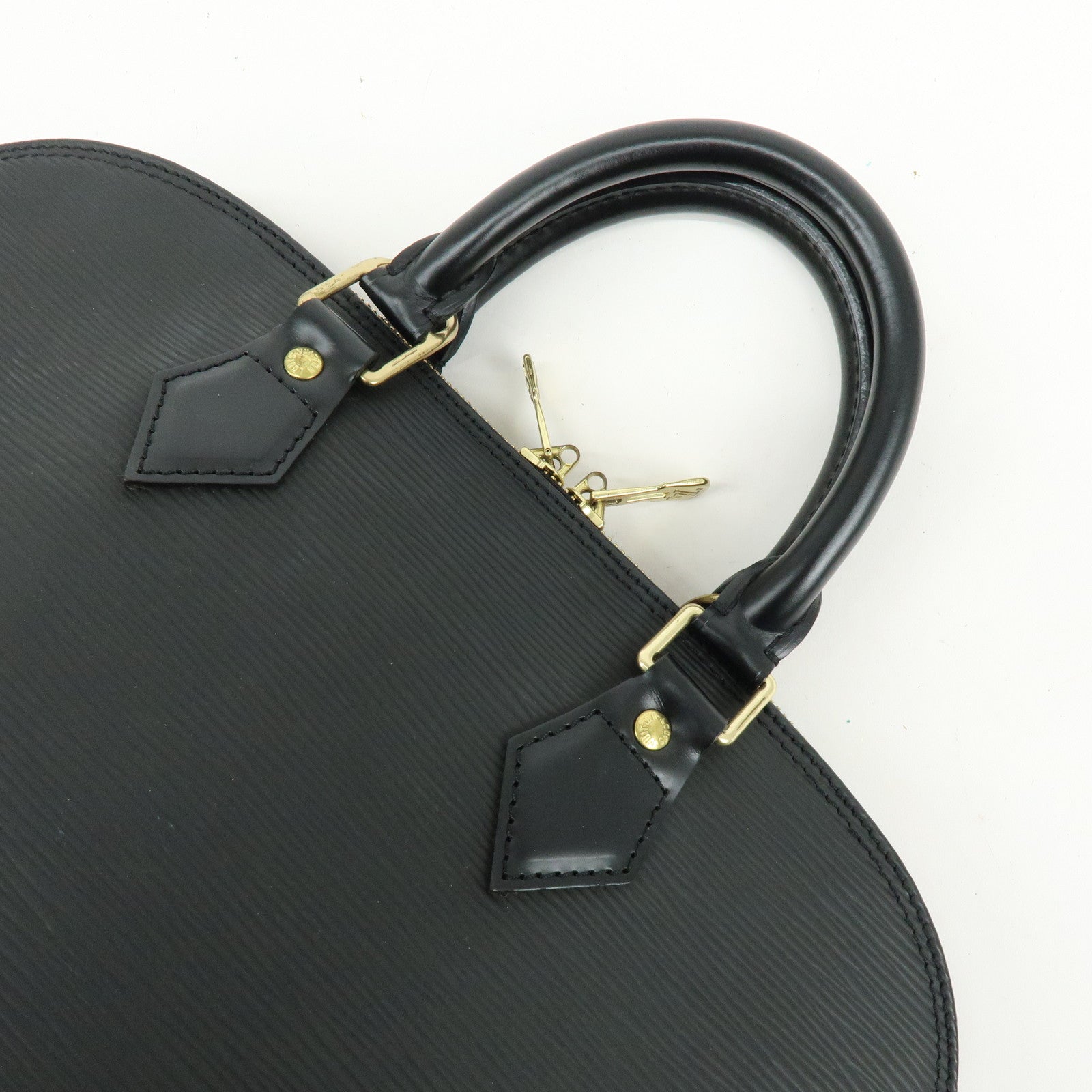 Louis Vuitton Epi Alma PM Leather Hand Bag Noir Black M52142
