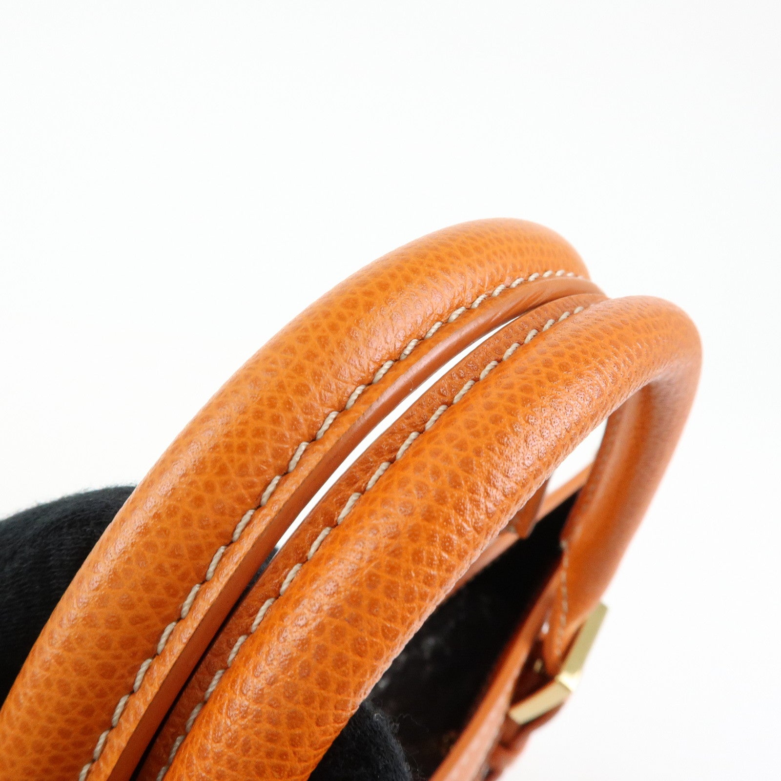 Loewe Repeat Anagram Canvas Leather Tote Bag Hand Bag Orange