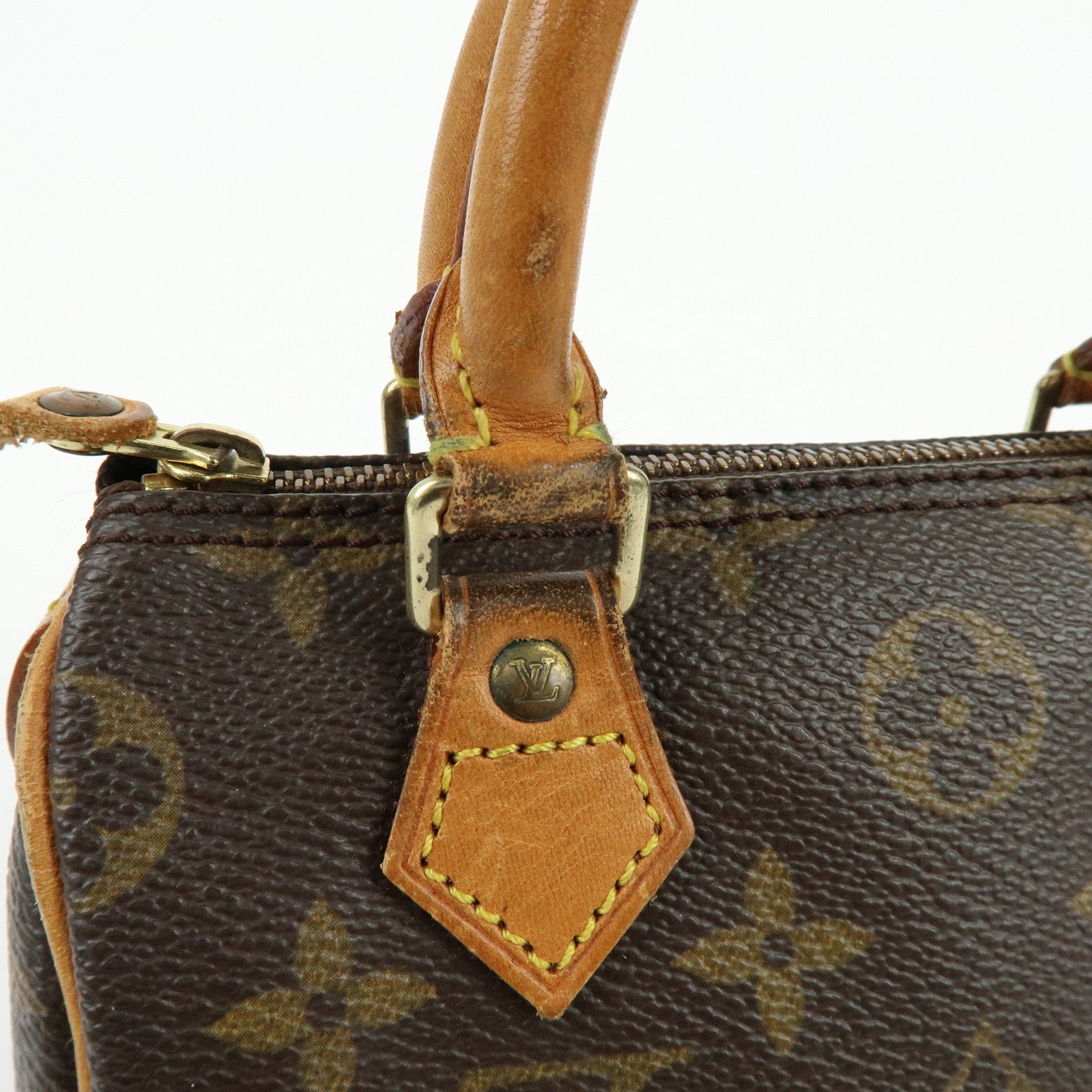 Louis Vuitton Monogram Canvas Mini Speedy Hand Bag & Strap M41534