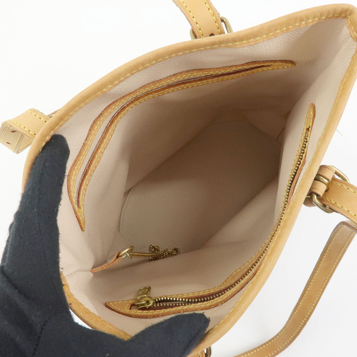 Louis Vuitton Monogram Canvas Bucket PM Hand Bag Brown M42238