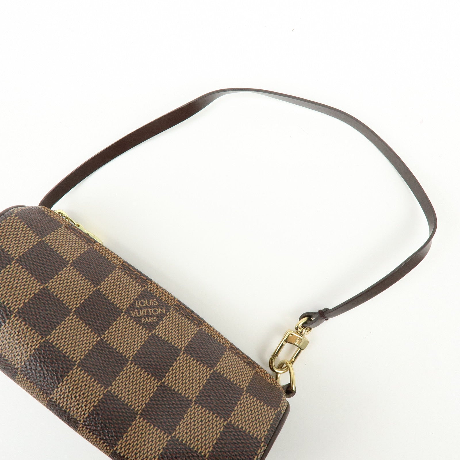 Louis Vuitton Damier Ebene Mini Pouch For Pappillon Bag Brown