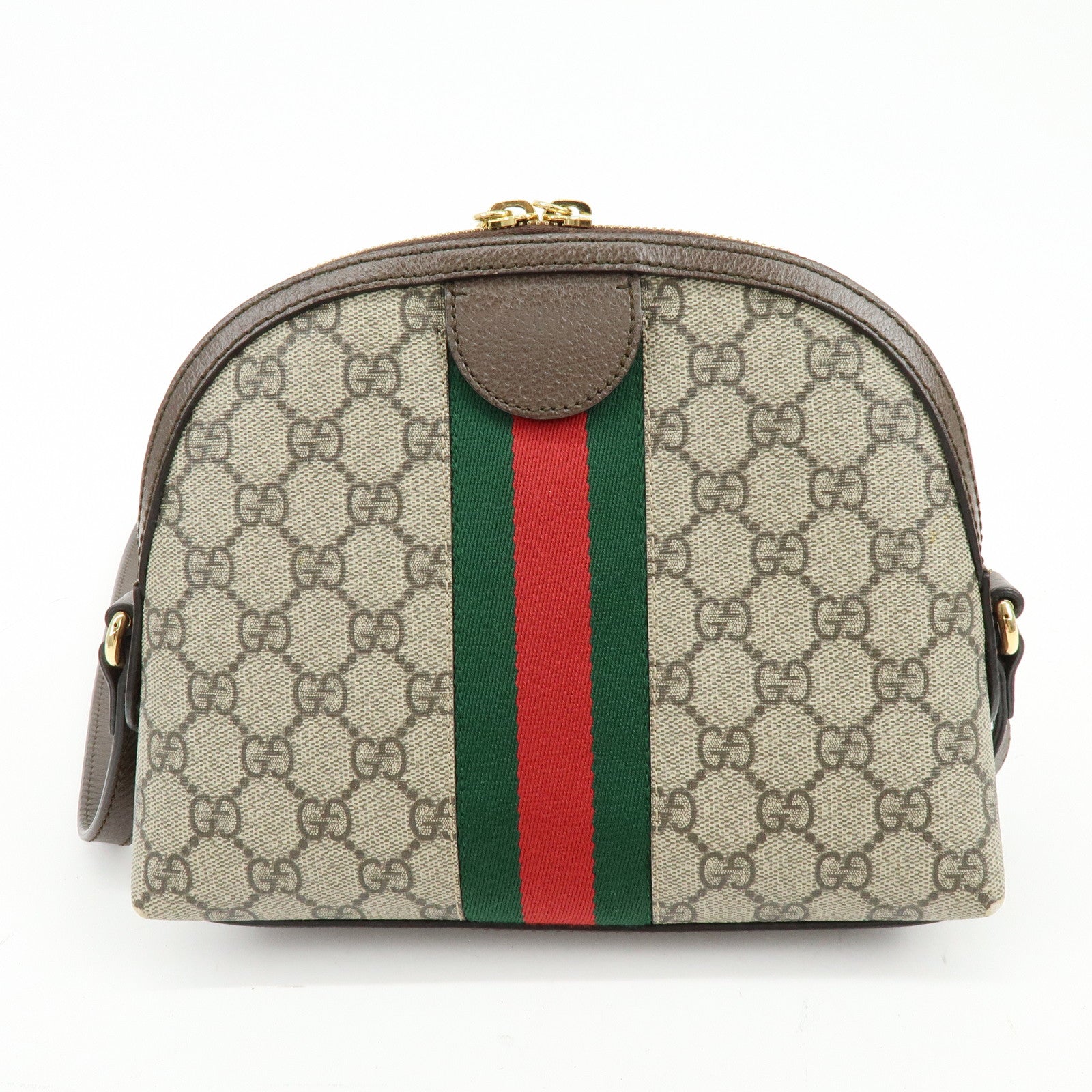 GUCCI Ophidia Double G Sherry GG Supreme Leather Shoulder Bag 499621