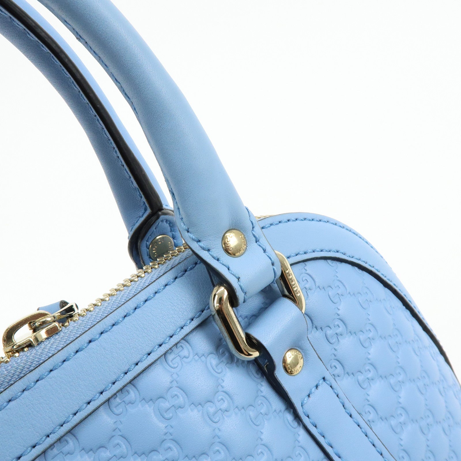 GUCCI Microguccissima Leather 2Way Bag Hand Bag Shoulder Bag 449654
