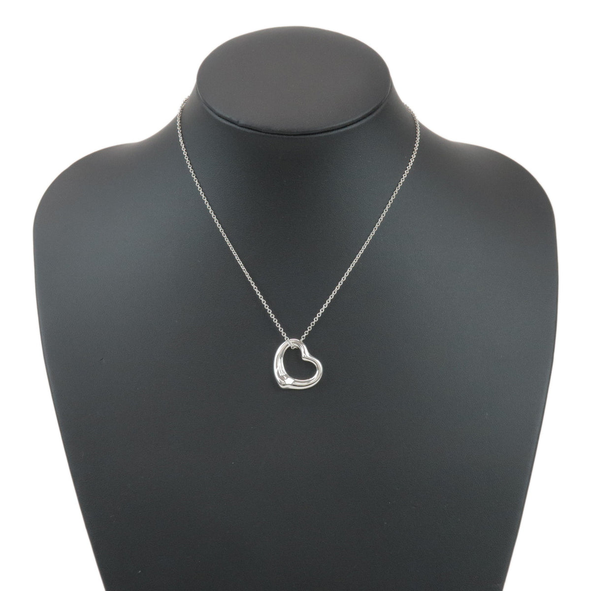 Tiffany & Co Open Heart Necklace SV925 Silver