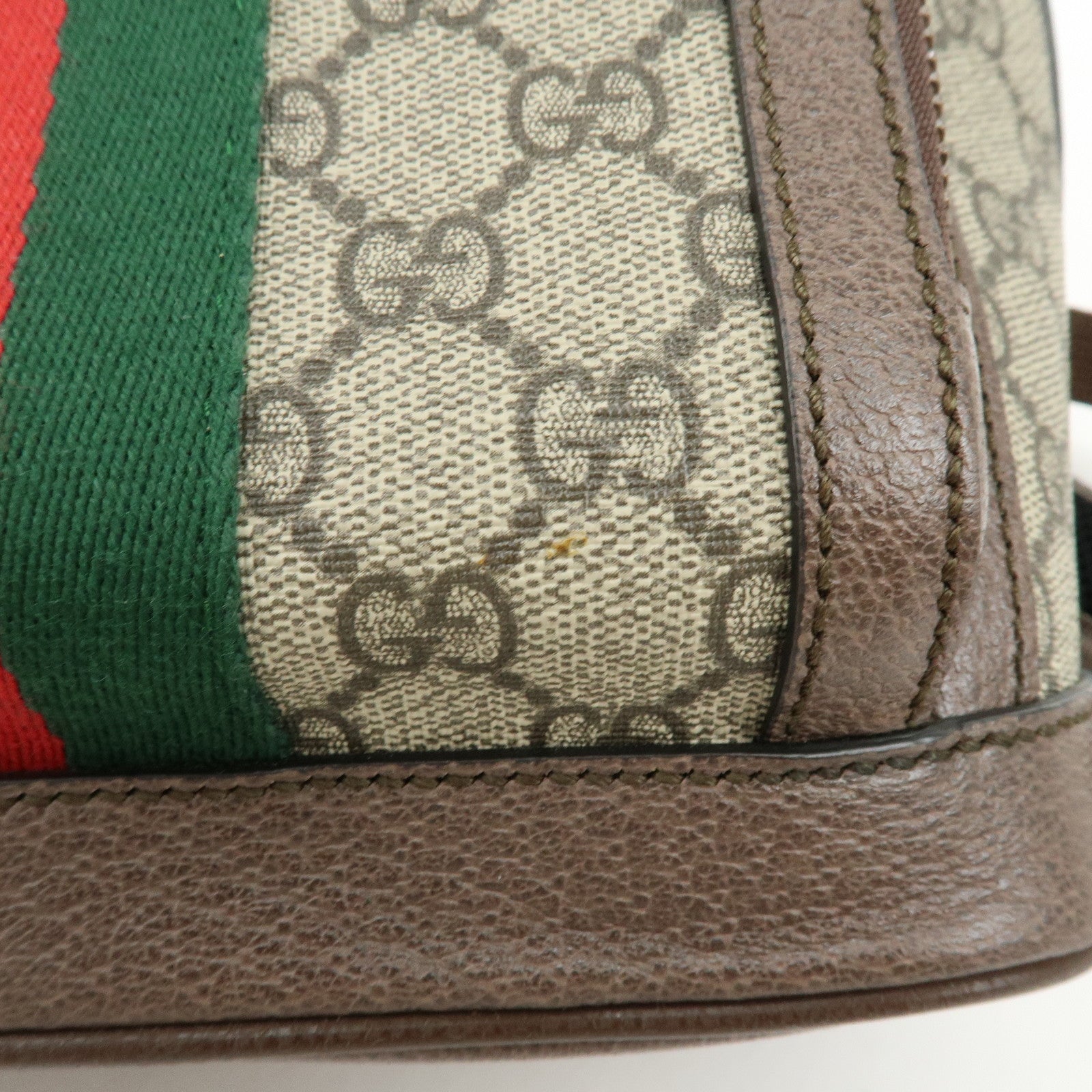 GUCCI Ophidia Sherry Double G GG Supreme Leather Backpack 547965