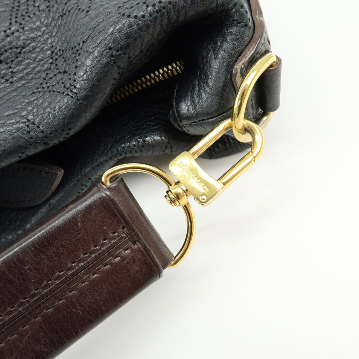 Louis Vuitton Monogram Mahina Selene MM 2Way Hand Bag Noir M93987