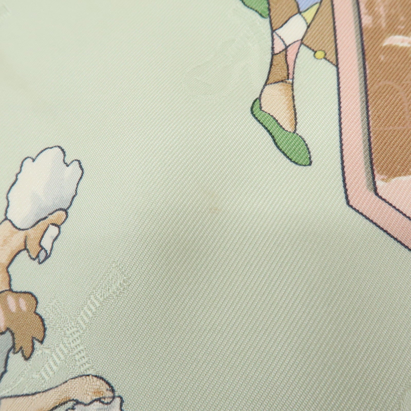 HERMES Carre 90 Silk 100% Scarf LE CARNAVAL DE VENISE Beige Pink