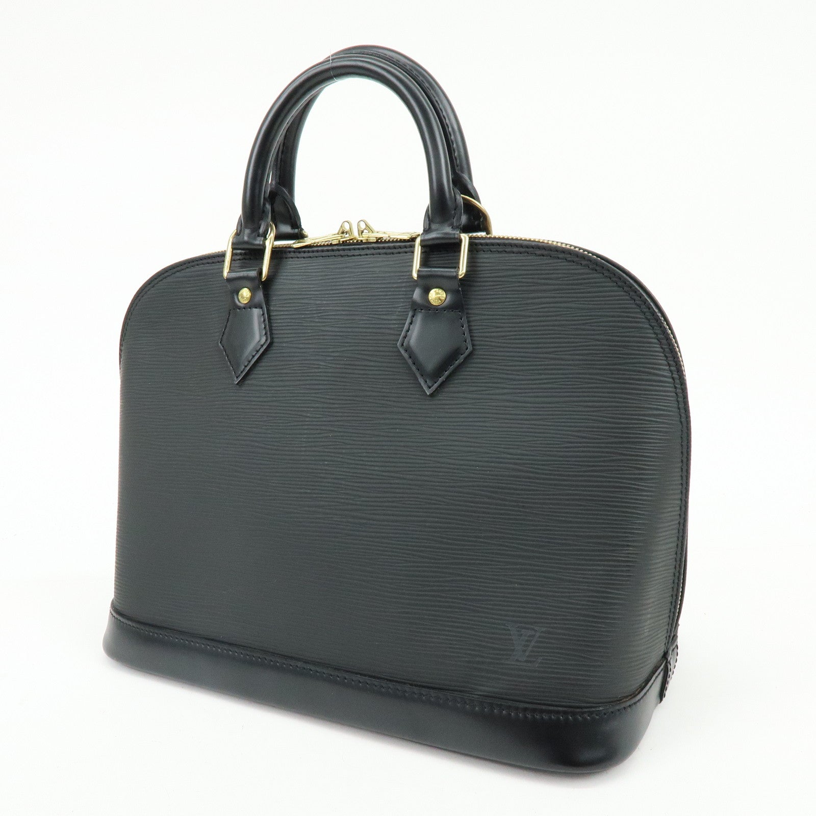 Louis Vuitton Epi Alma PM Leather Hand Bag Noir Black M52142