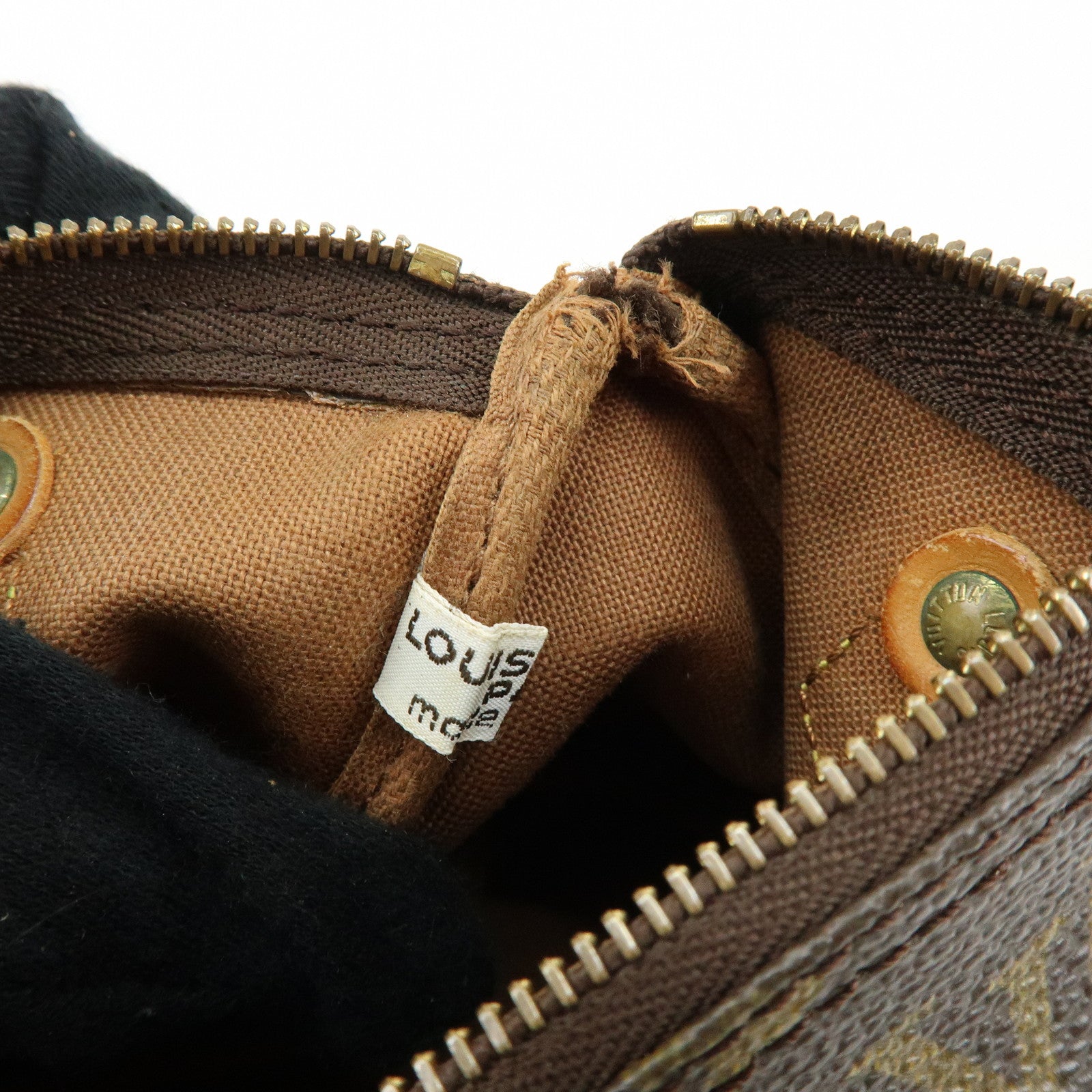 Louis Vuitton Monogram Mini Speedy Hand Bag Brown M41534 J75011 Lot
