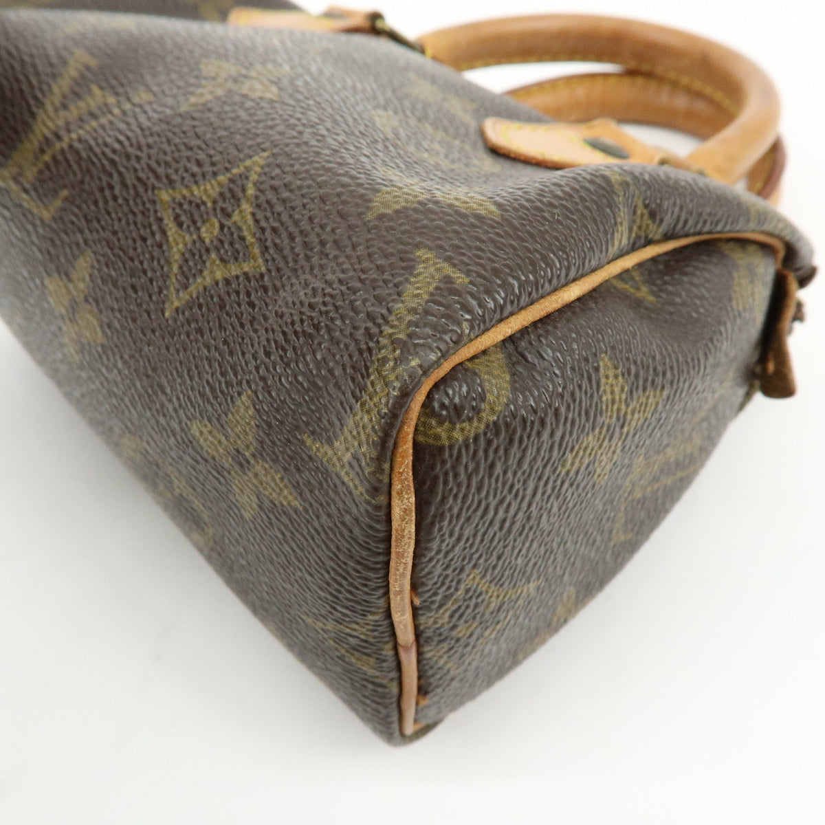 Louis Vuitton Monogram Mini Speedy Hand Bag Brown M41534 J75011 Lot