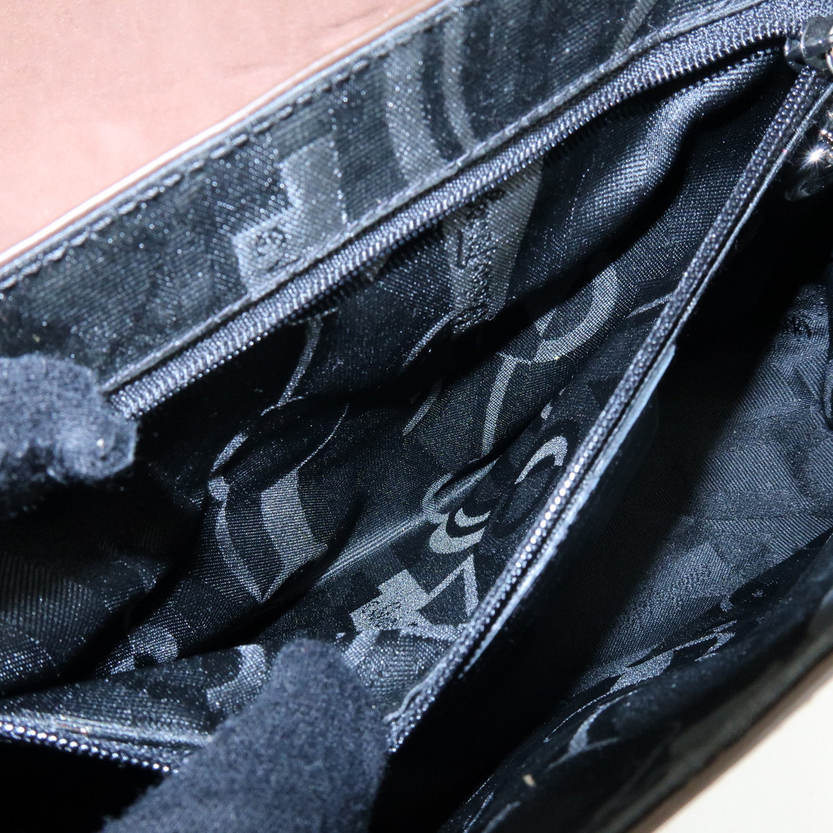 Ferragamo Vara Leather Shoulder Bag Hand Bag Dark Brown