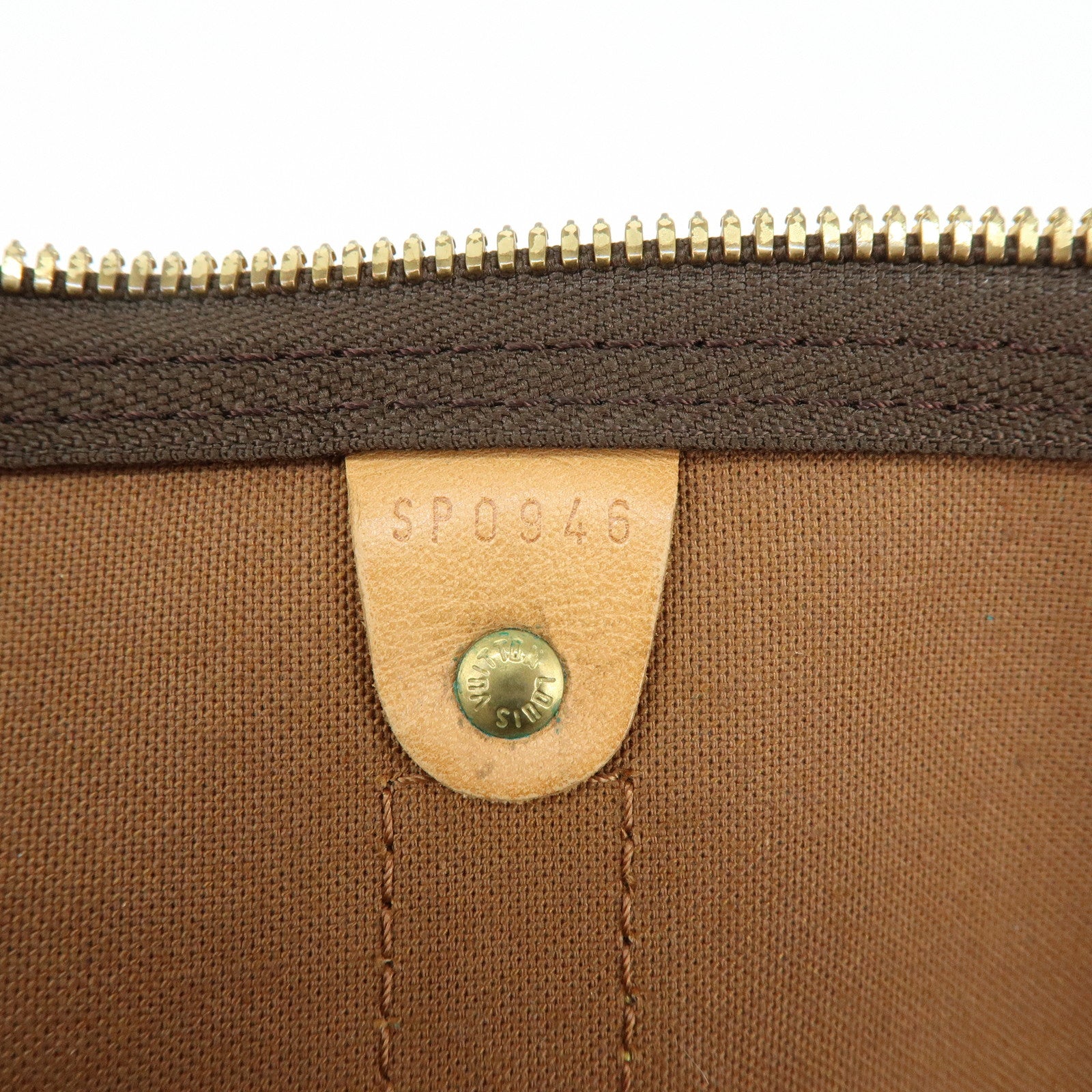 Louis Vuitton Monogram Keep All 45 Boston Bag Brown M41428
