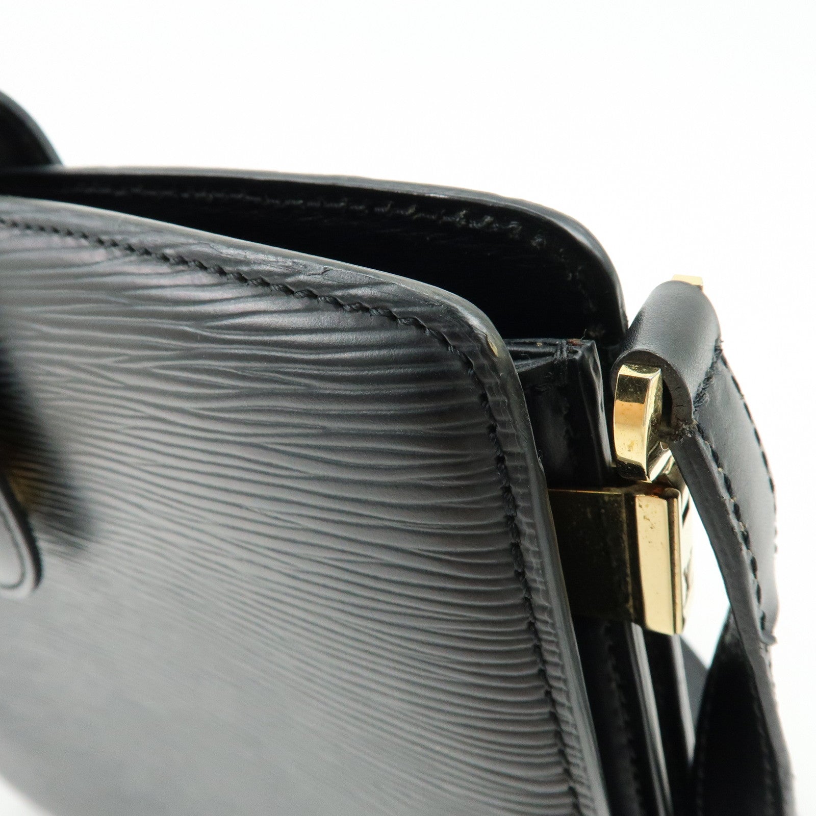 Louis Vuitton Epi Capuchin Shoulder Crossbody Bag Noir Black M52342