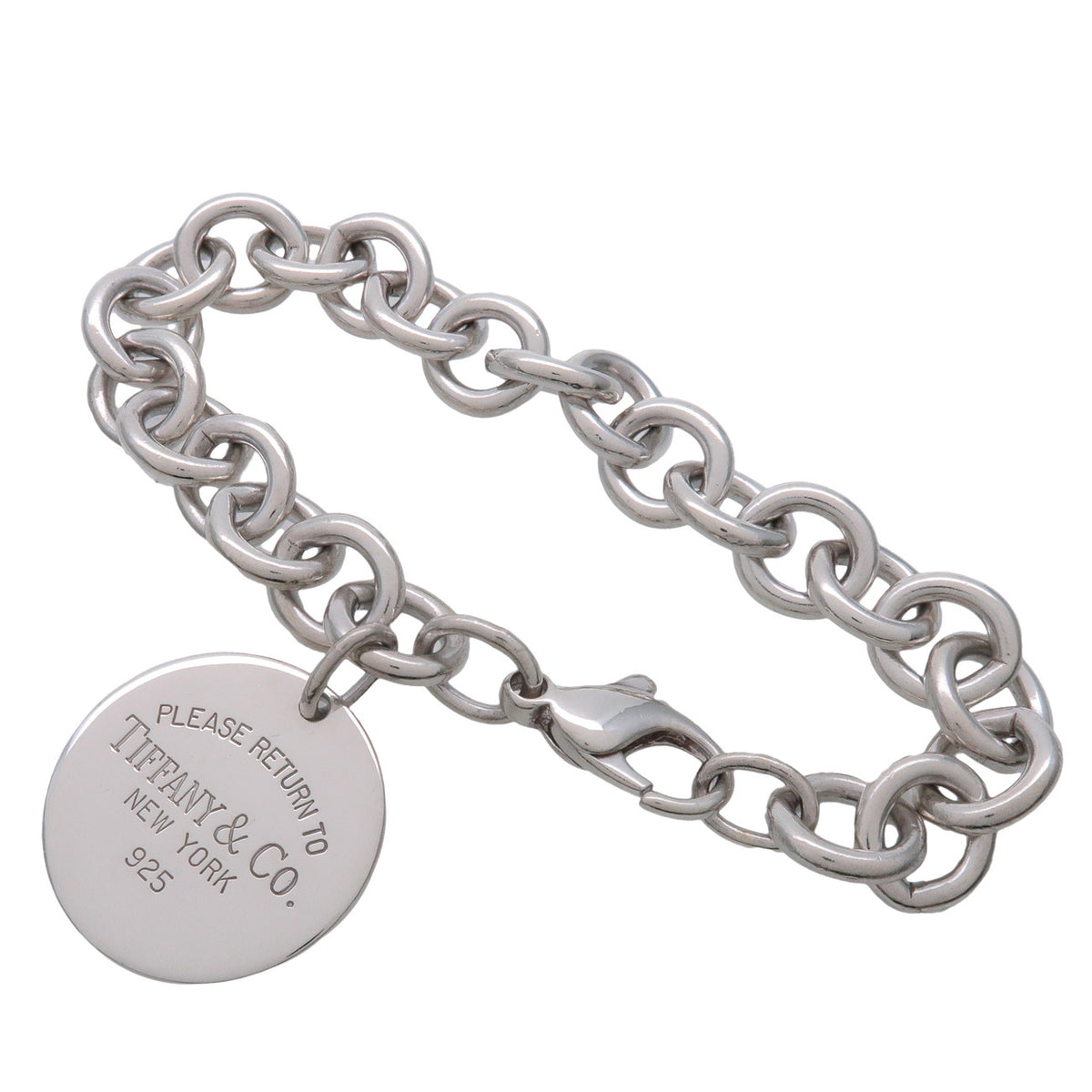 Tiffany & Co Return to Tiffany Round Tag Bracelet SV925 Silver