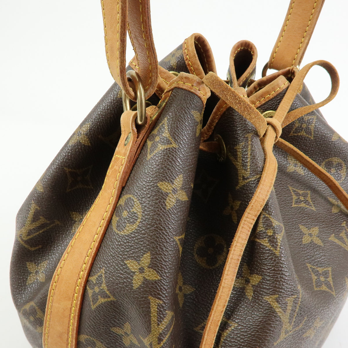 Louis Vuitton Monogram Petit Noe Shoulder Bag Brown M42226