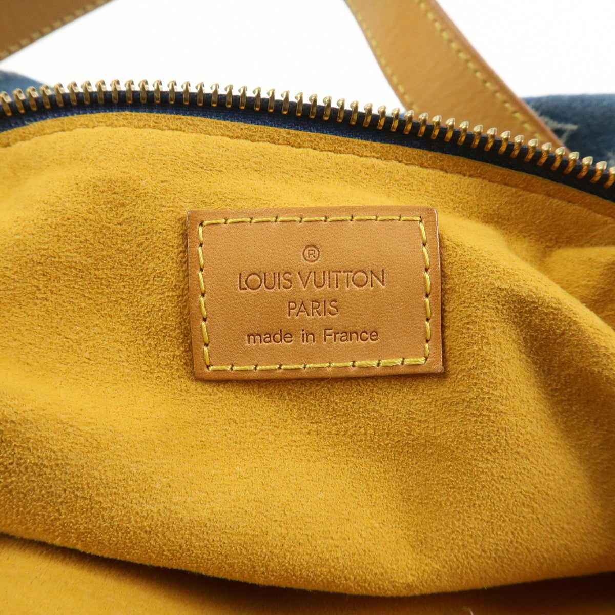 Louis Vuitton Monogram Denim Baggy PM 2Way Bag Shoulder Bag Blue M95049
