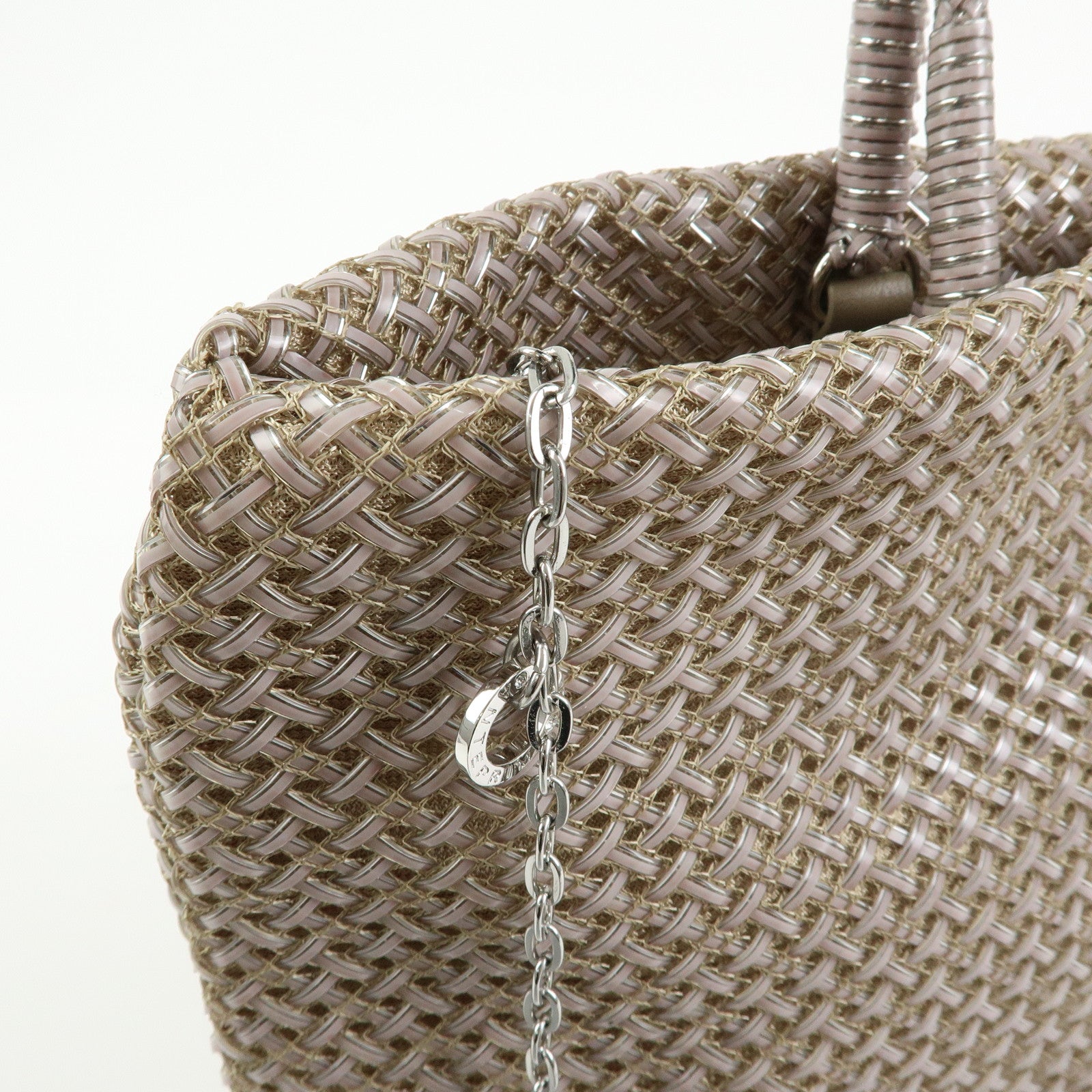 ANTEPRIMA PVC Wire Bag 2Way Bag Hand Bag Shoulder Bag Beige