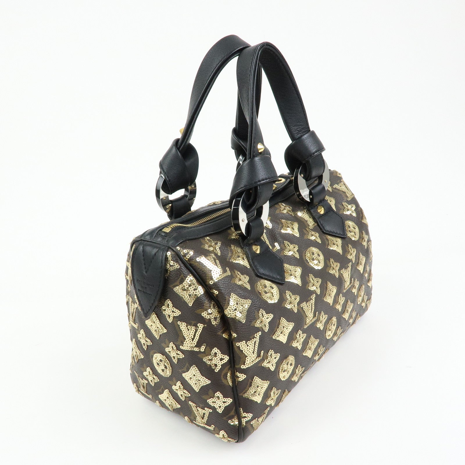 Louis Vuitton Monogram Eclipse Speedy 30 Hand Bag Noir M40244