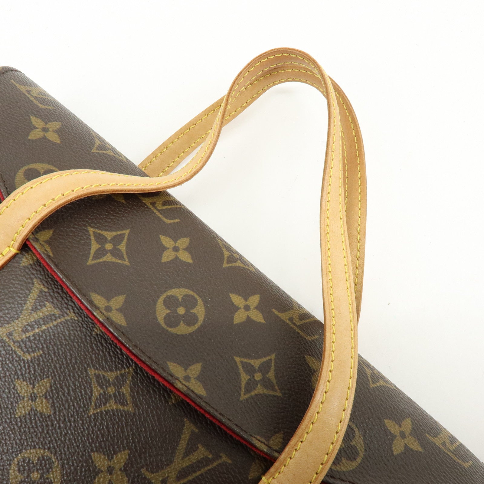 Louis Vuitton Monogram Canvas Sonatine Hand Bag Brown M51902