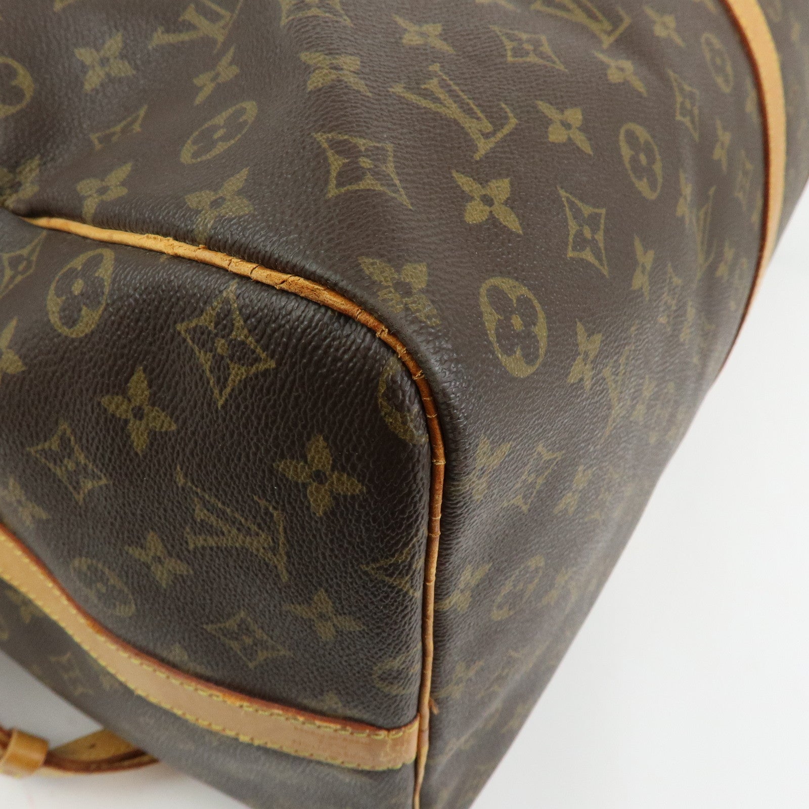 Louis Vuitton Monogram Keep All Bandouliere 60 Bag Brown M41412