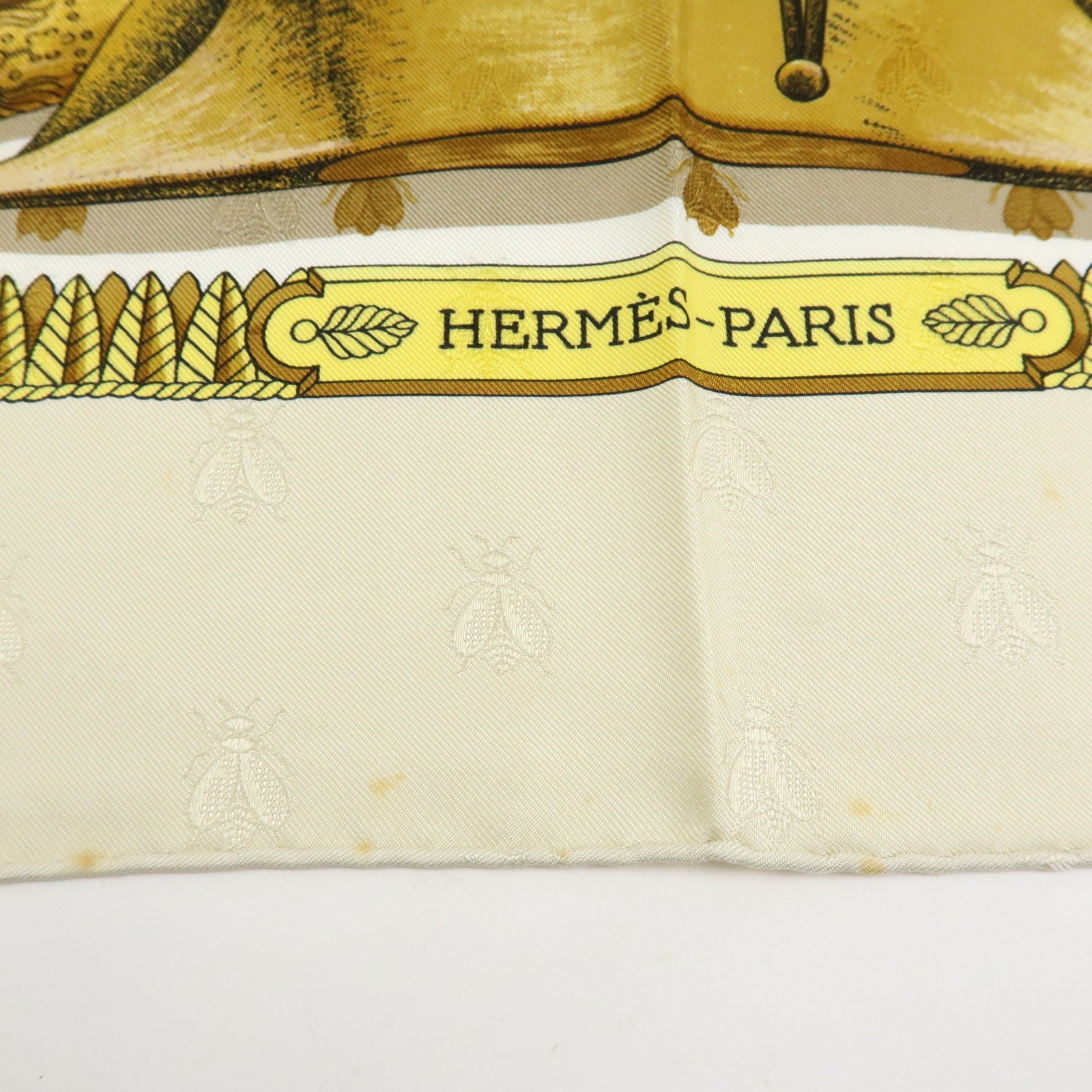 HERMES Carre 90 Silk 100% Scarf NAPOLEON Green White Red