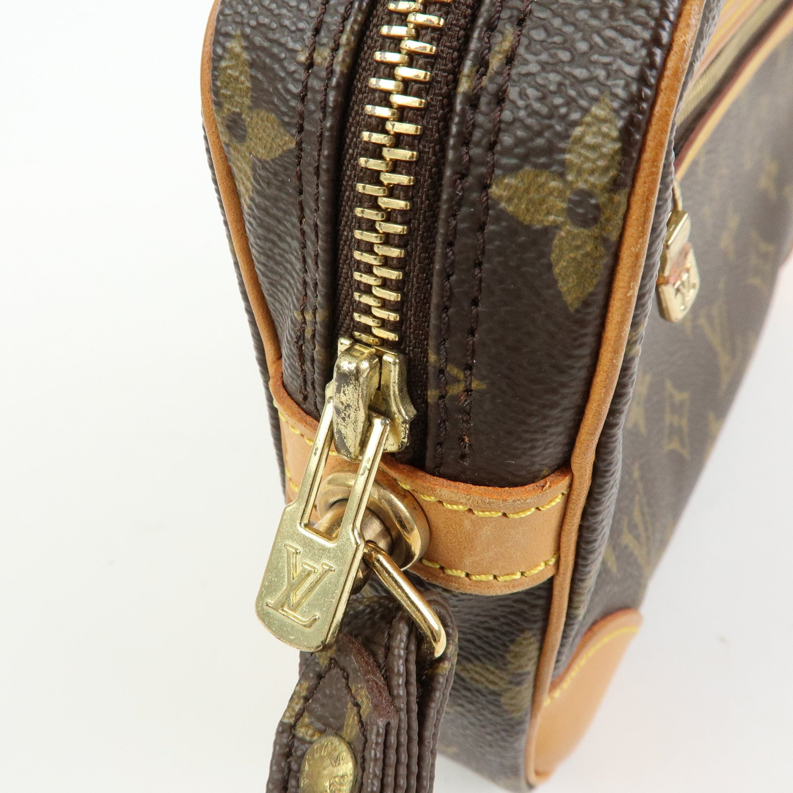 Louis Vuitton Monogram Marly Dragonne GM Clutch Bag Brown M51825