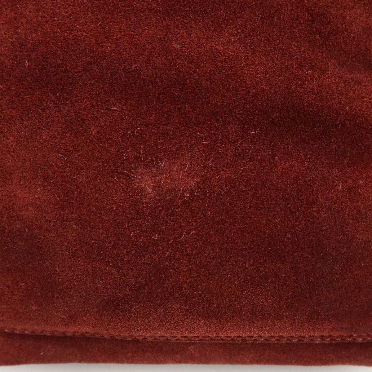 CHANEL COCO Mark Suede Leather Hand Bag Tote Bag Bordeaux