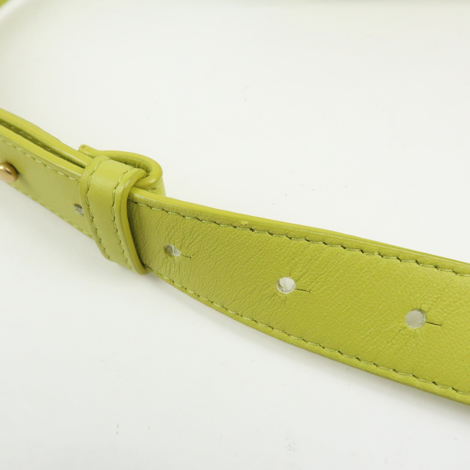 BOTTEGA VENETA Cassette Intrecciato Leather Belt Bag Waist Bag Green