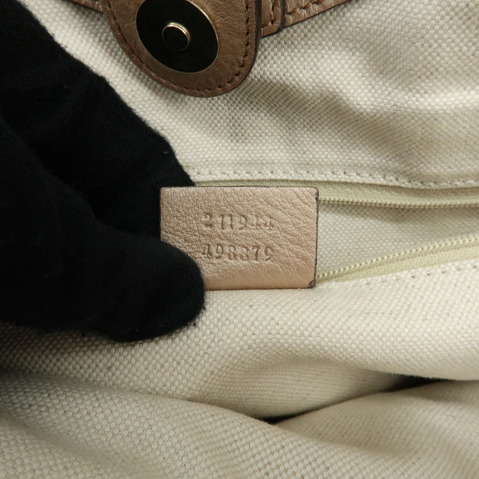 GUCCI Sukey Interlocking G GG Leather Tote Bag Hand Bag Pink 211944