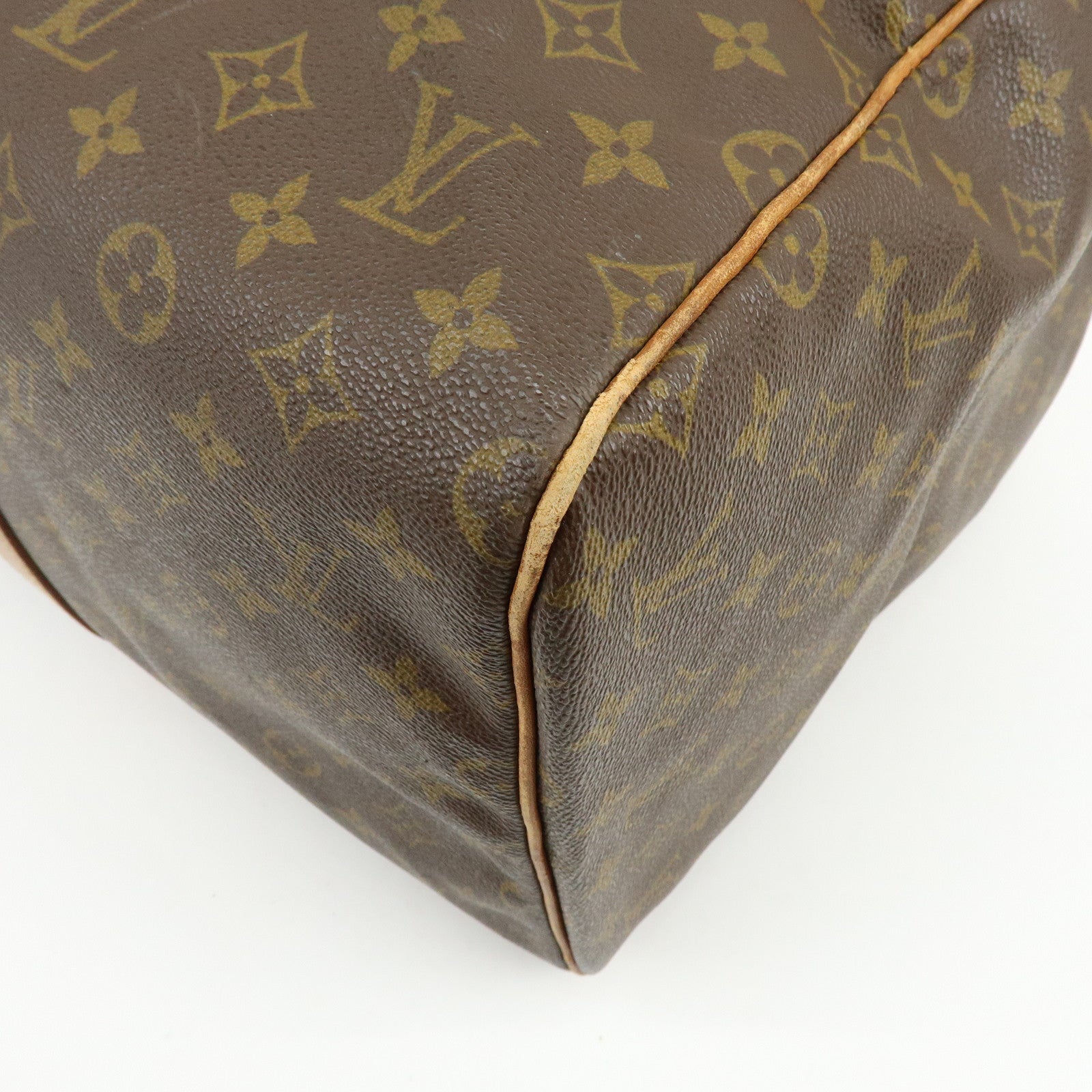 Louis Vuitton Monogram Sac Souple 55 Boston Bag Brown M41622