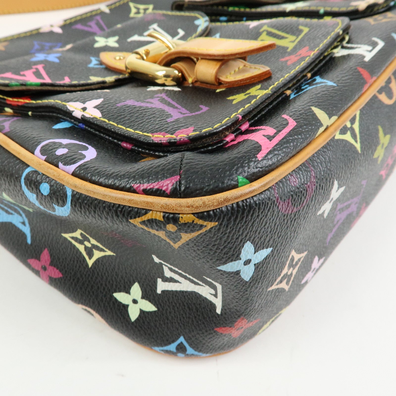 Louis Vuitton Monogram Multicolor Lodge PM Shoulder Bag Noir M40054