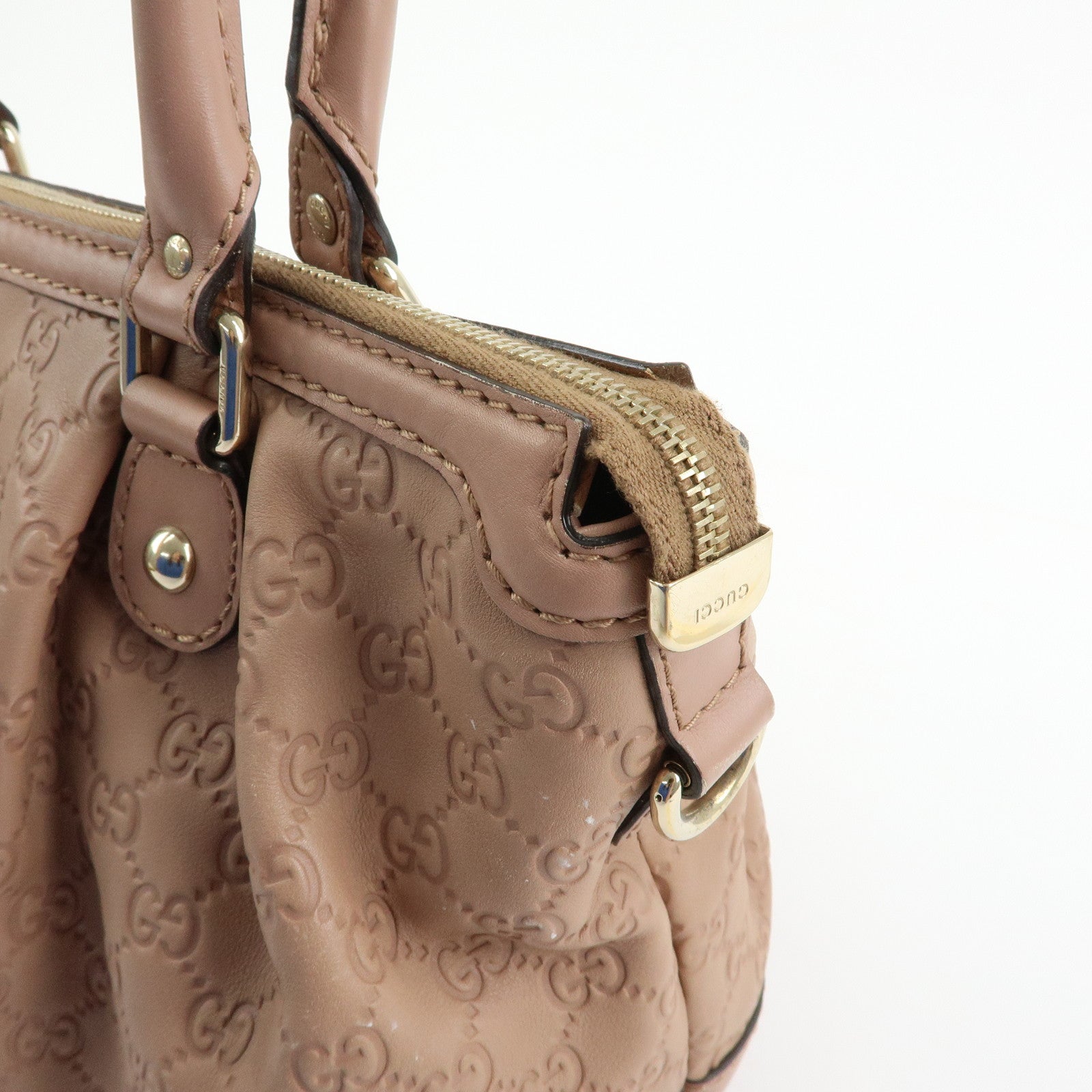 GUCCI Sukey Interlocking G Leather 2Way Shoulder Hand Bag 247902