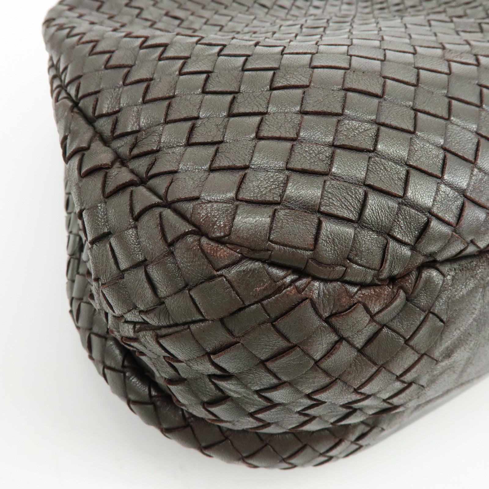 BOTTEGA VENETA Intrecciato Campana Leather Shoulder Bag 124864