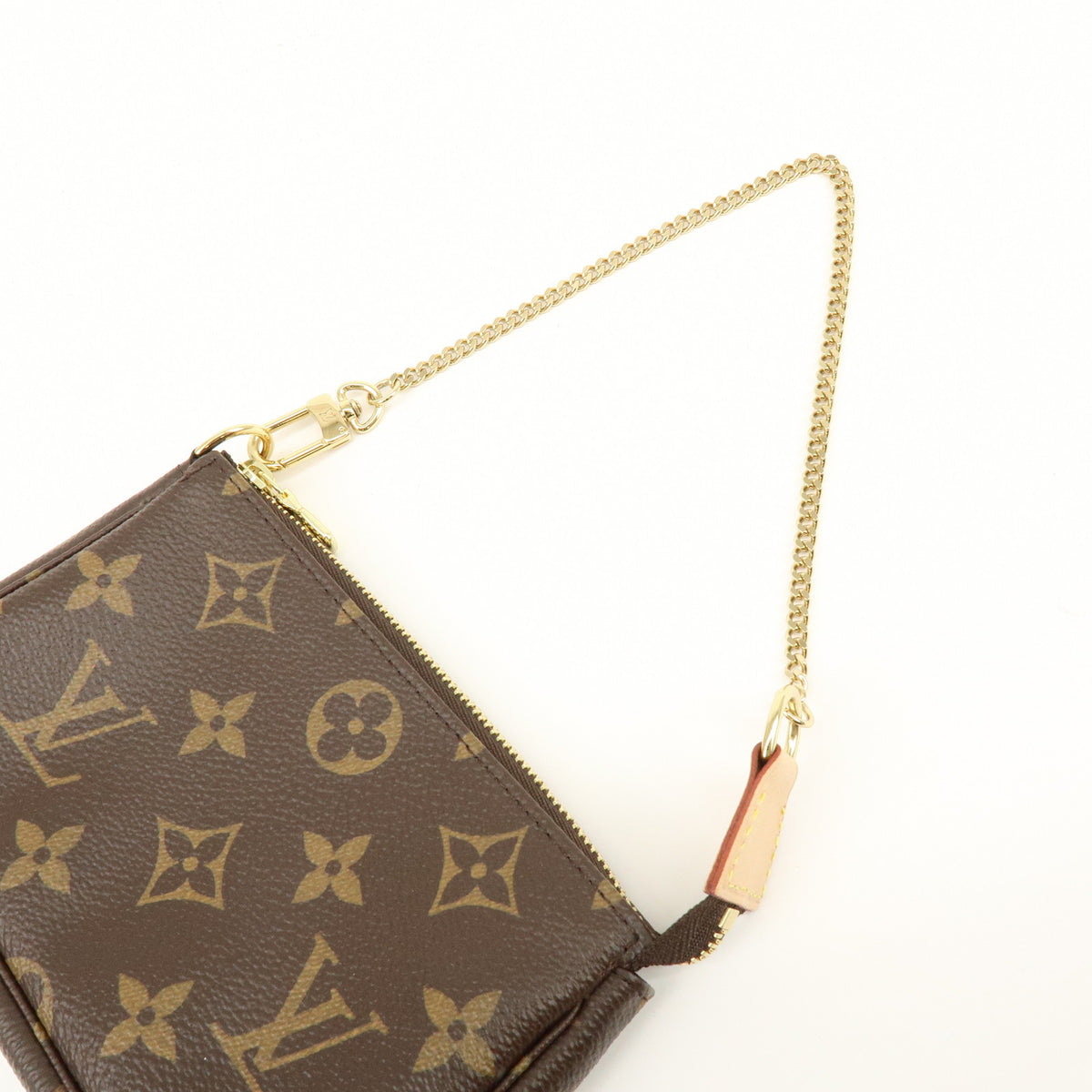 Louis Vuitton Monogram Mini Pochette Accessoires Hand Bag Bown M58009