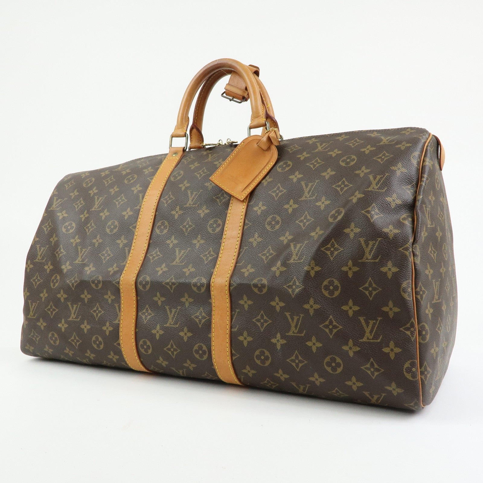 Louis Vuitton Monogram Keep All 55 Boston Bag Brown M41424