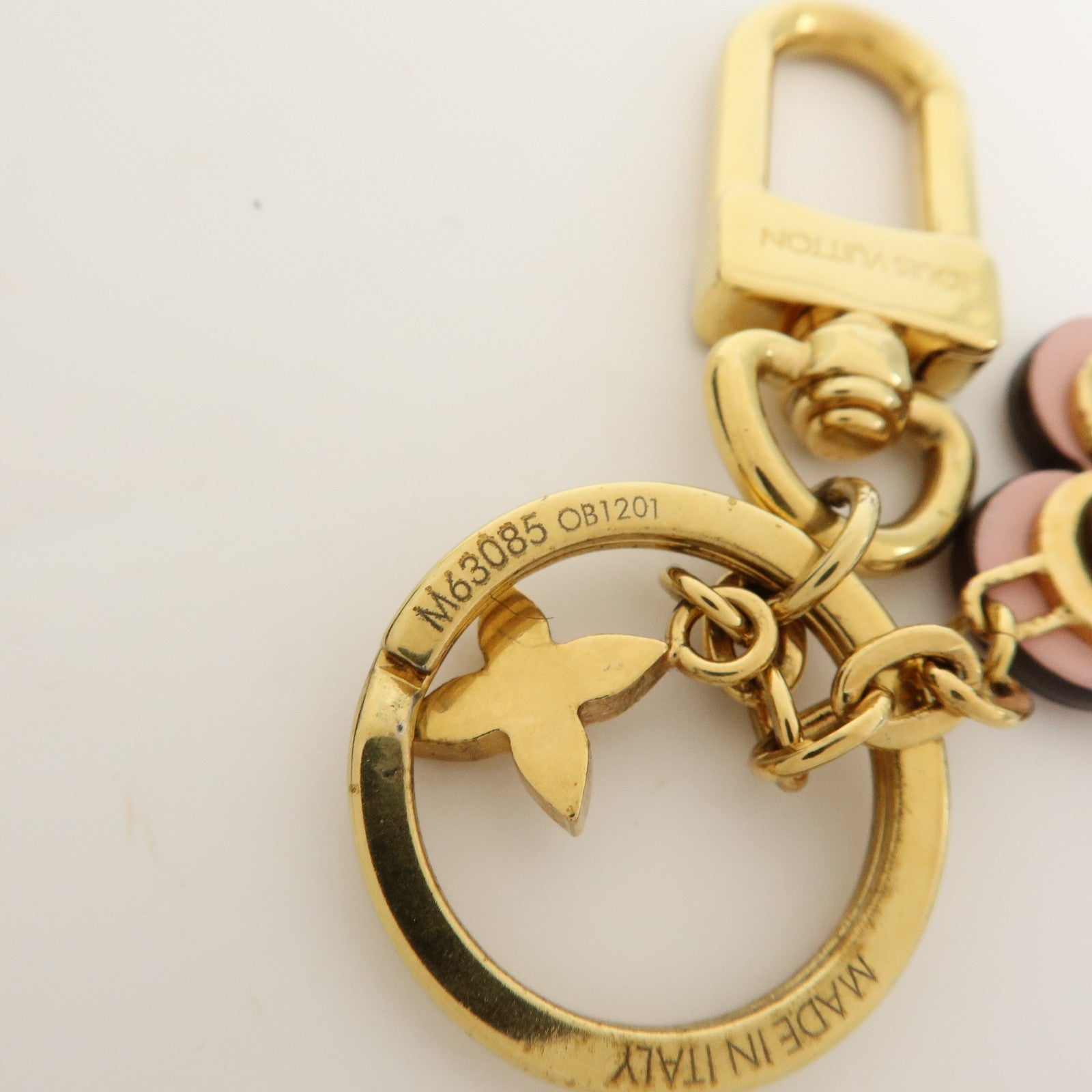 Louis Vuitton Porte Cles Blooming Flower BB Bag Charm Pink M63085