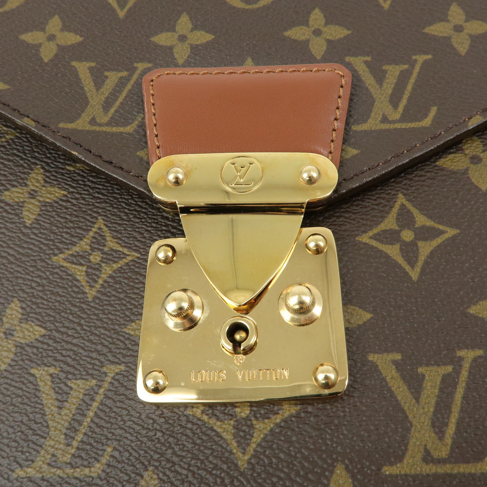 Louis Vuitton Monogram Port‑Documents Bandoulière Brown M53338