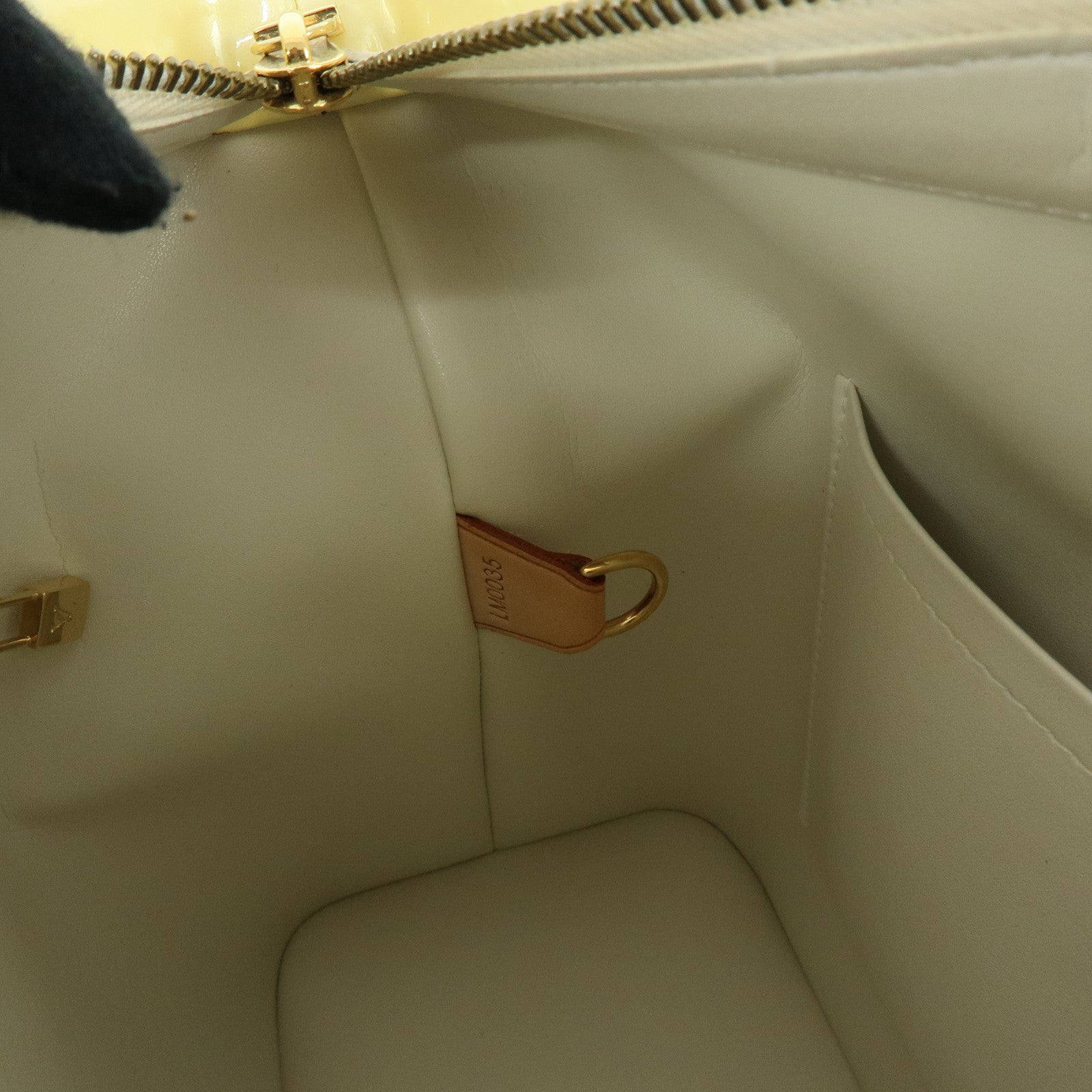 Louis Vuitton Monogram Vernis Houston Tote Hand Bag Beige M91004